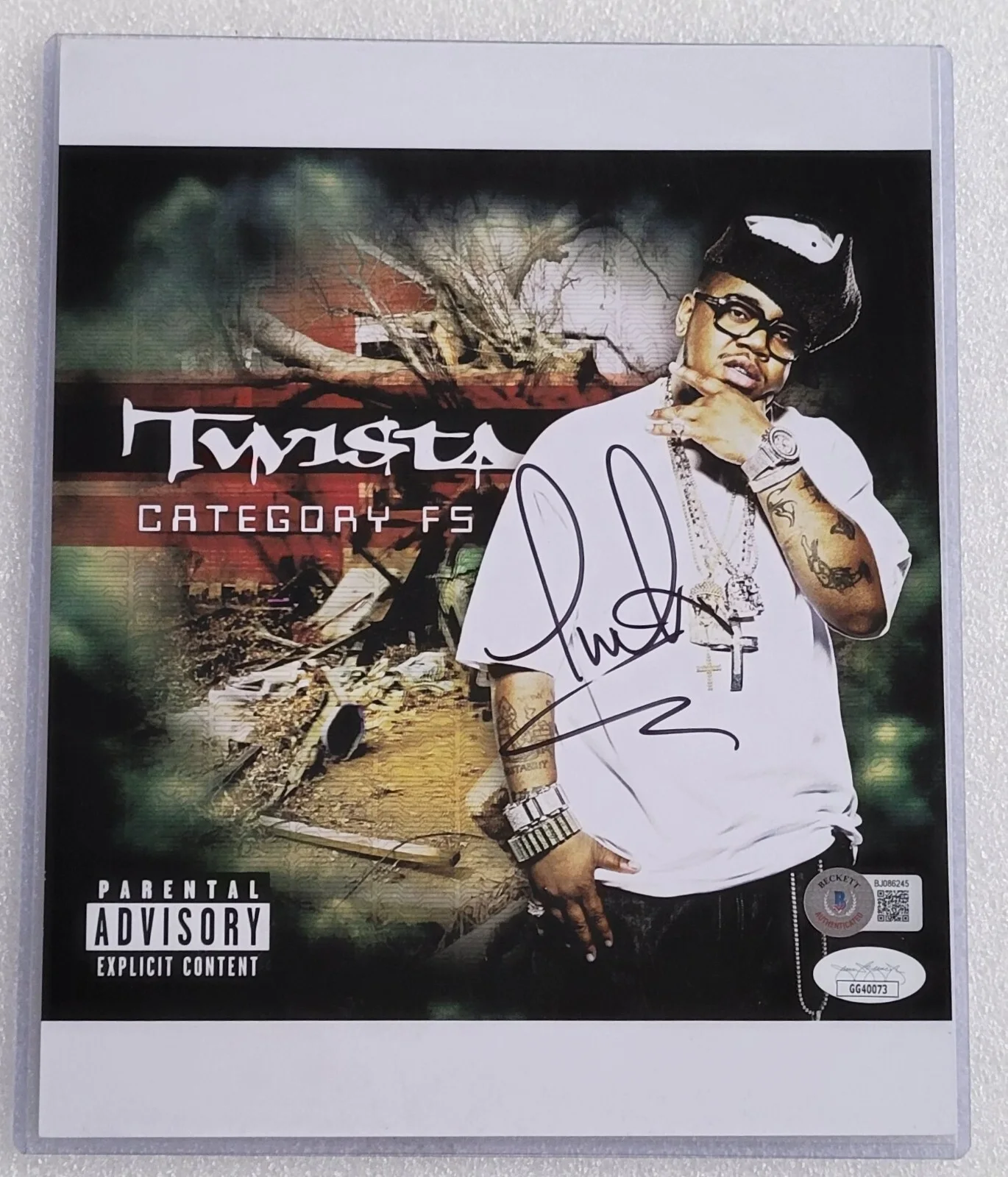 TWISTA SIGNED JSA BECKETT BAS COA 8X10 PHOTO AUTOGRAPHED RAP MUSIC RAPPER RARE, изображение 2