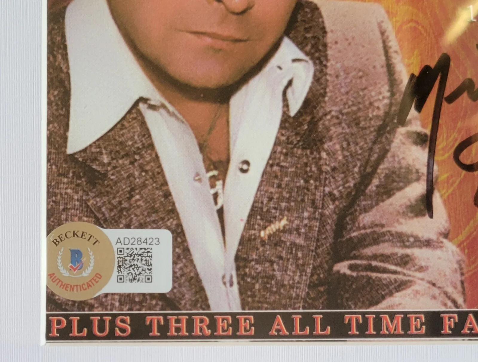 MICKEY GILLEY SIGNED CD DISPLAY BECKETT BAS COA AUTOGRAPHED COUNTRY MUSIC SINGER, изображение 4
