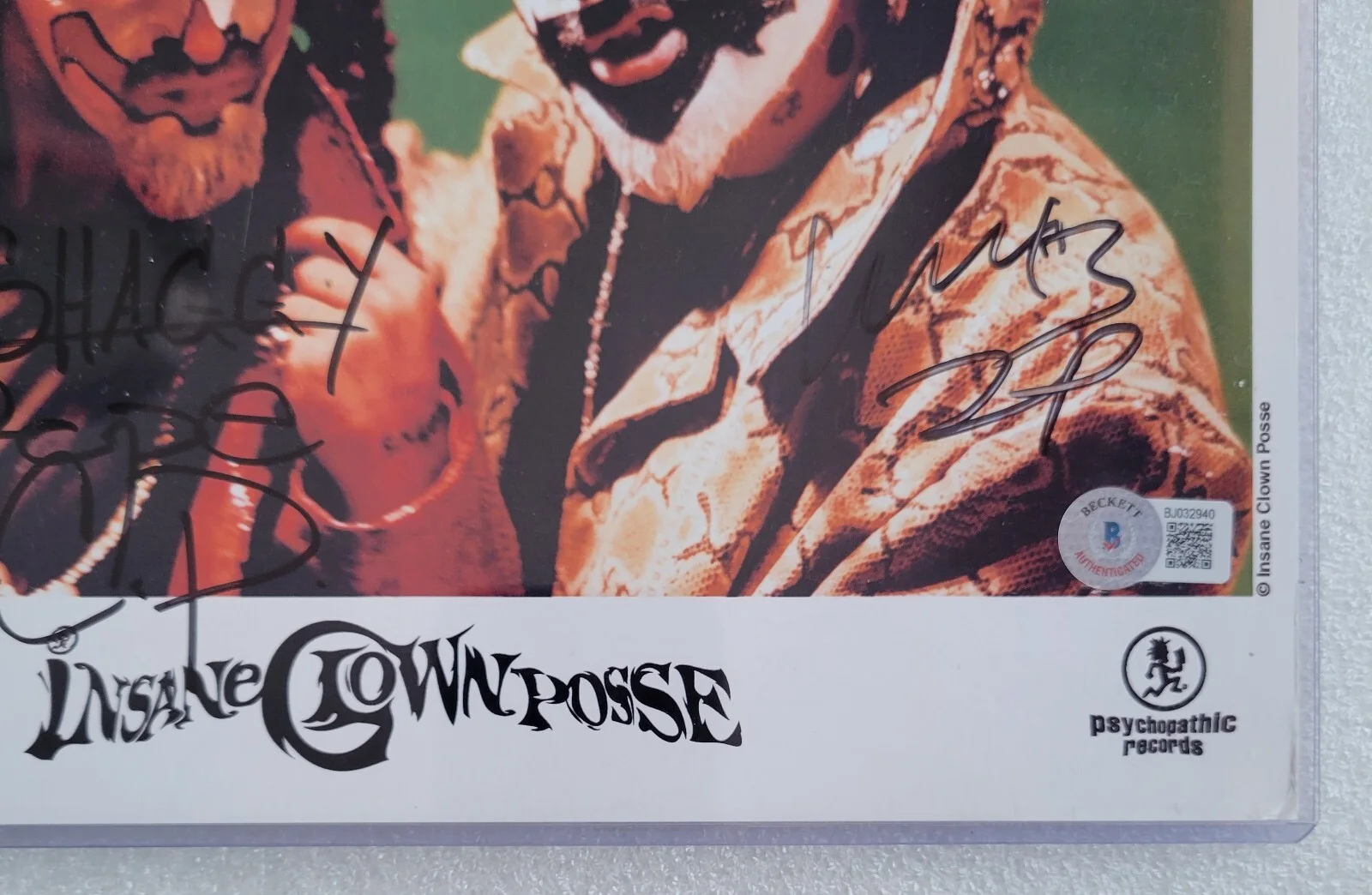 INSANE CLOWN POSSE SIGNED PHOTO BECKETT BAS COA PROMO AUTOGRAPHED ICP RAP SHAGGY, изображение 3
