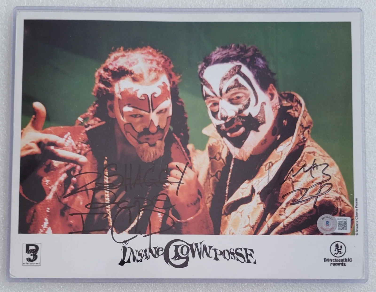 INSANE CLOWN POSSE SIGNED PHOTO BECKETT BAS COA PROMO AUTOGRAPHED ICP RAP SHAGGY, изображение 5