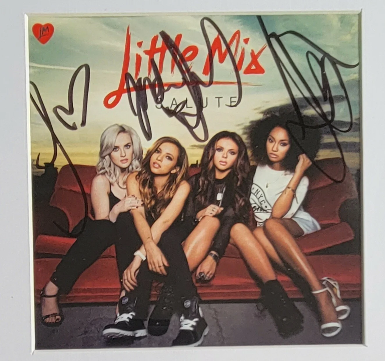 LITTLE MIX AUTOGRAPHED BECKETT BAS LOA COA BAND SIGNED MUSIC CD DISPLAY LETTER, изображение 5