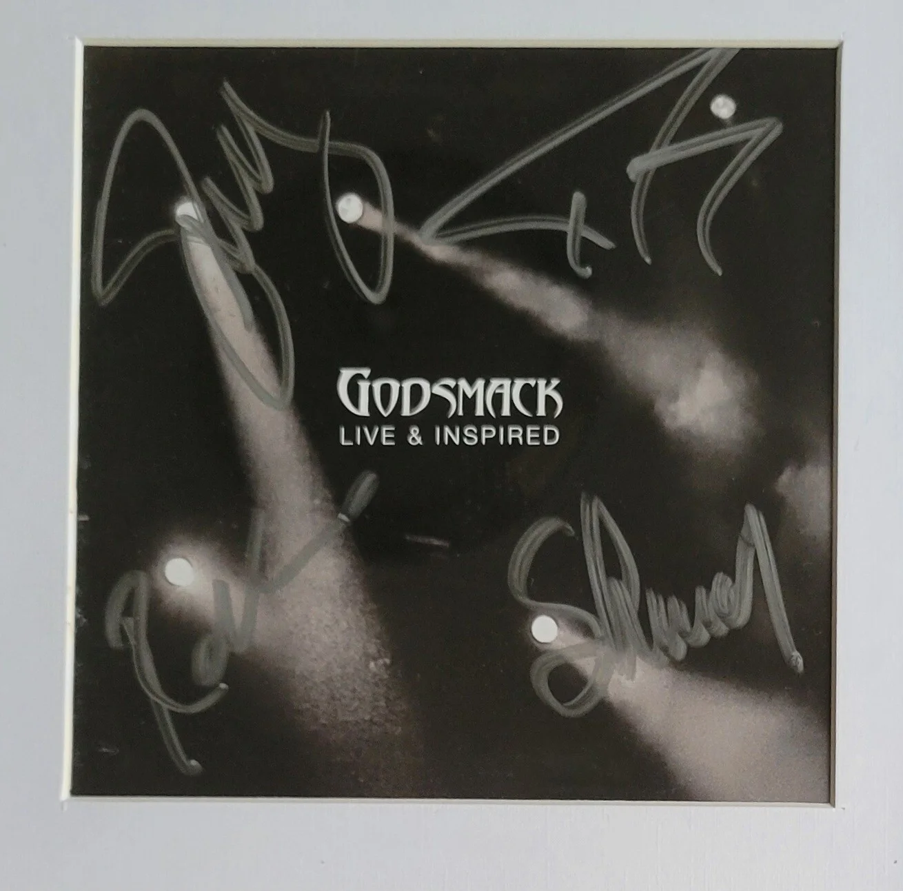 GODSMACK AUTOGRAPHED BECKETT COA LOA BAS CD DISPLAY SIGNED SULLY FULL LETTER, image 2