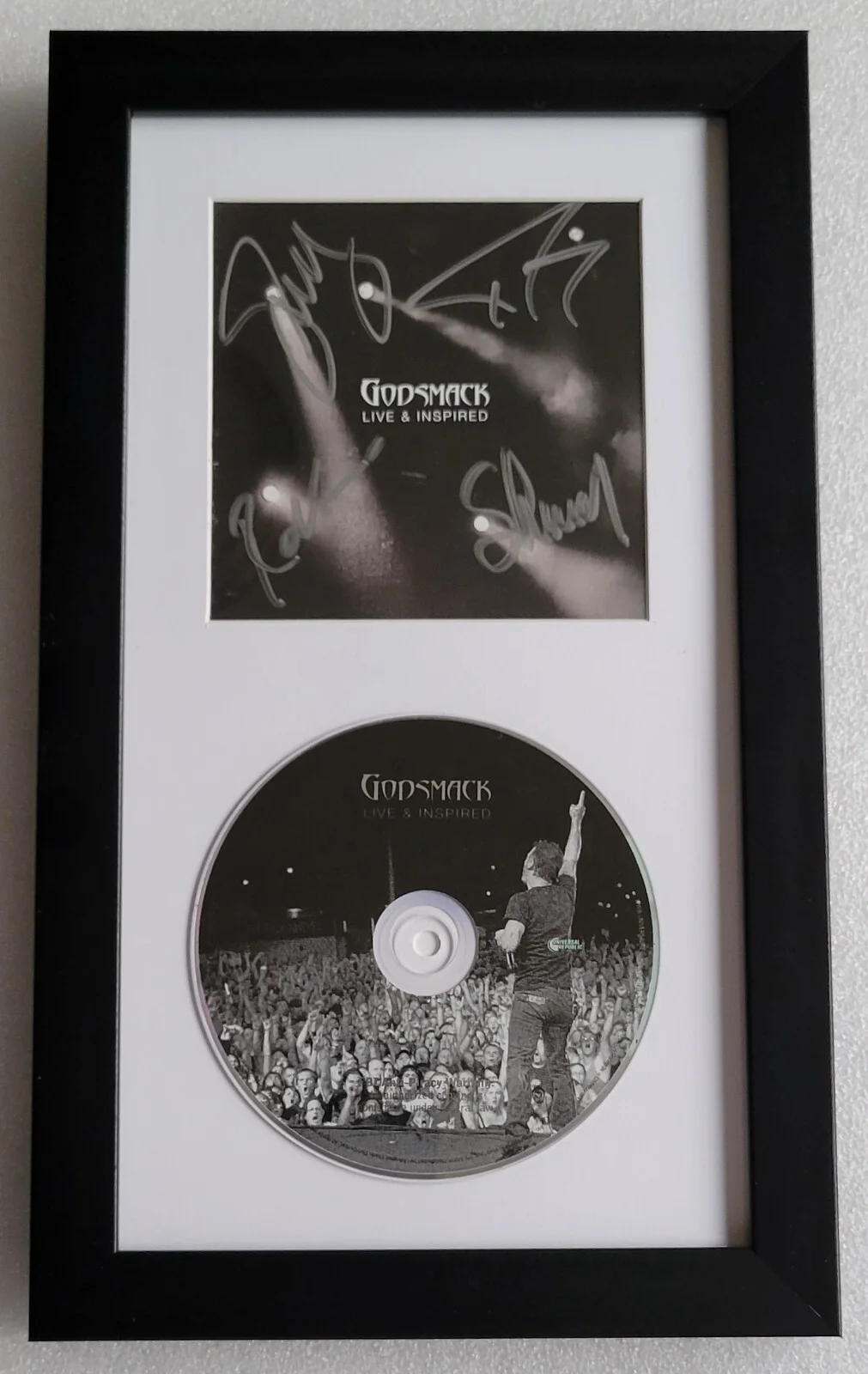 GODSMACK AUTOGRAPHED BECKETT COA LOA BAS CD DISPLAY SIGNED SULLY FULL LETTER, image 3