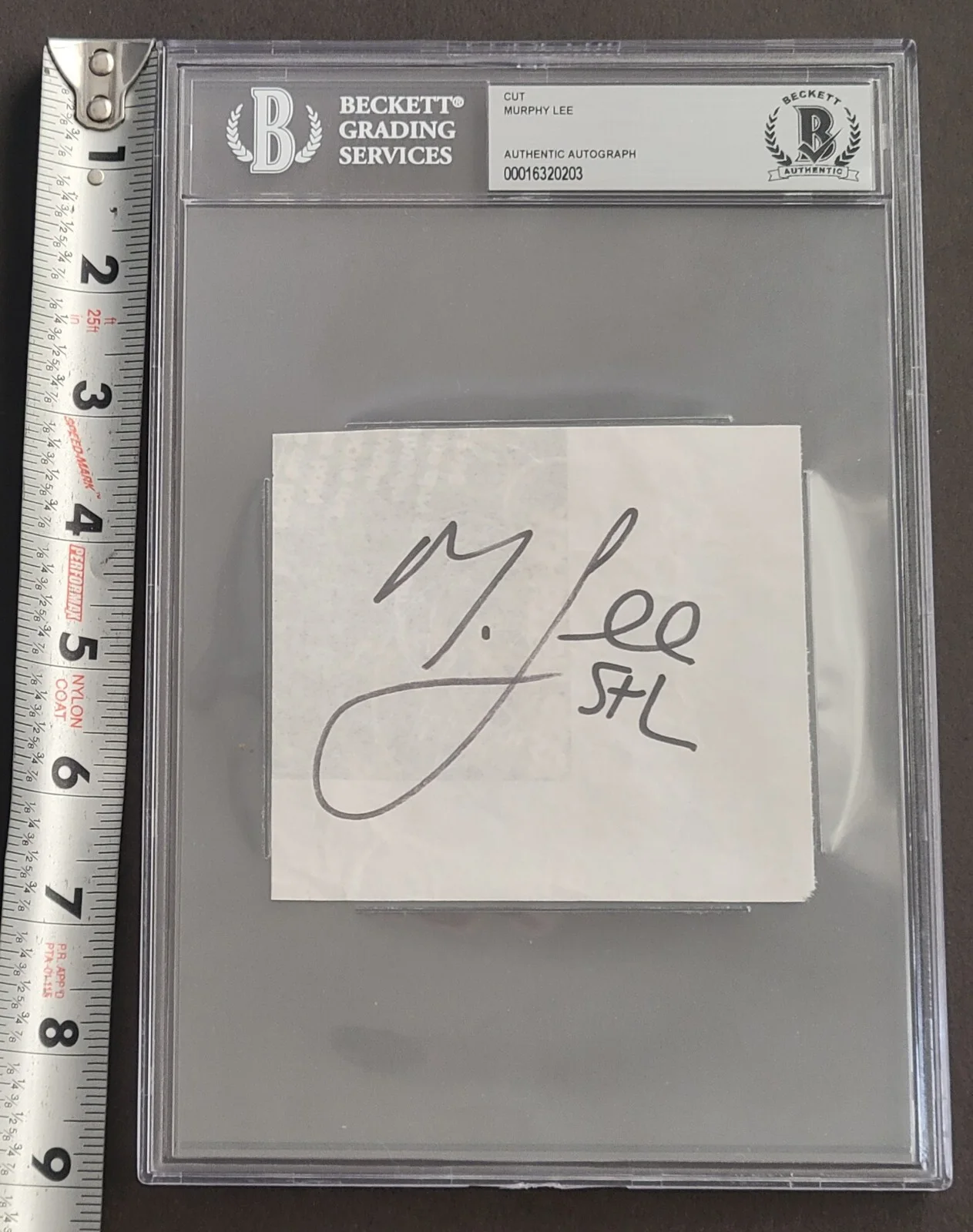 MURPHY LEE SIGNED SLABBED BECKETT BAS COA ST. LUNATICS RAP AUTOGRAPHED RAPPER, image 2