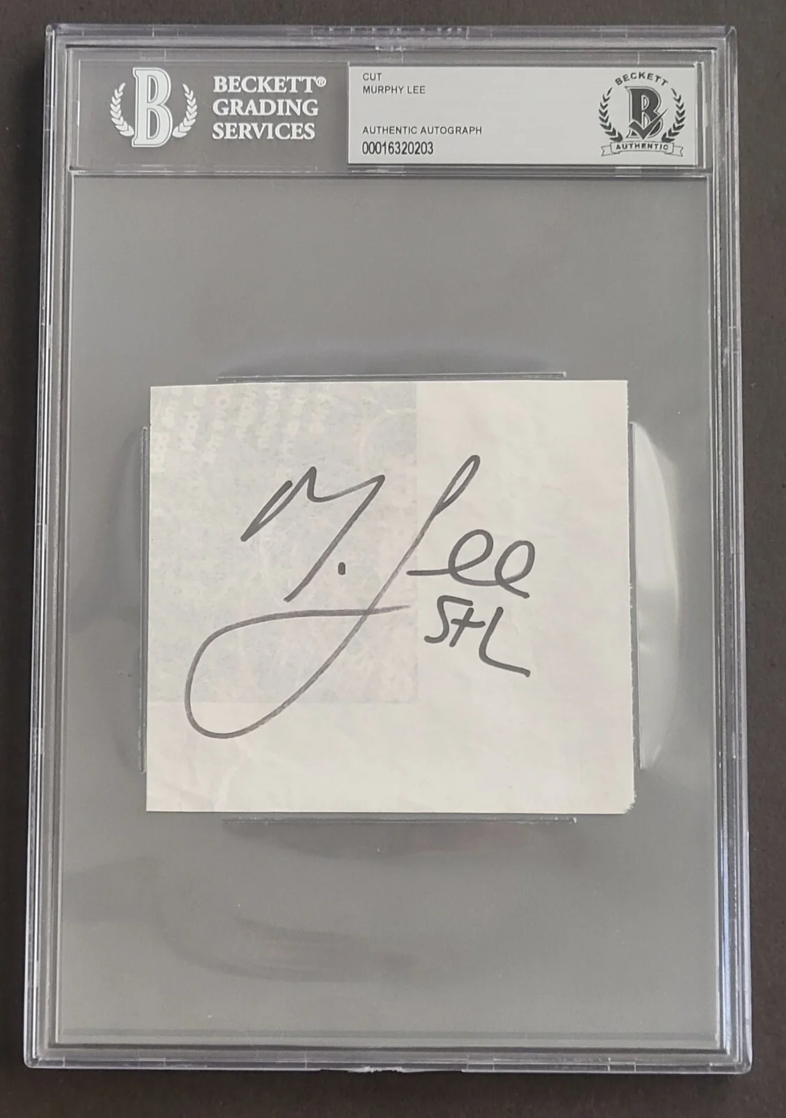 MURPHY LEE SIGNED SLABBED BECKETT BAS COA ST. LUNATICS RAP AUTOGRAPHED RAPPER, image 4