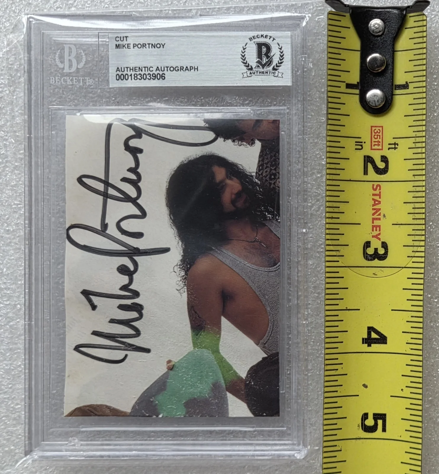 MIKE PORTNOY SIGNED SLABBED BECKETT BAS COA DRUMMER AUTOGRAPHED DREAM THEATER, image 3