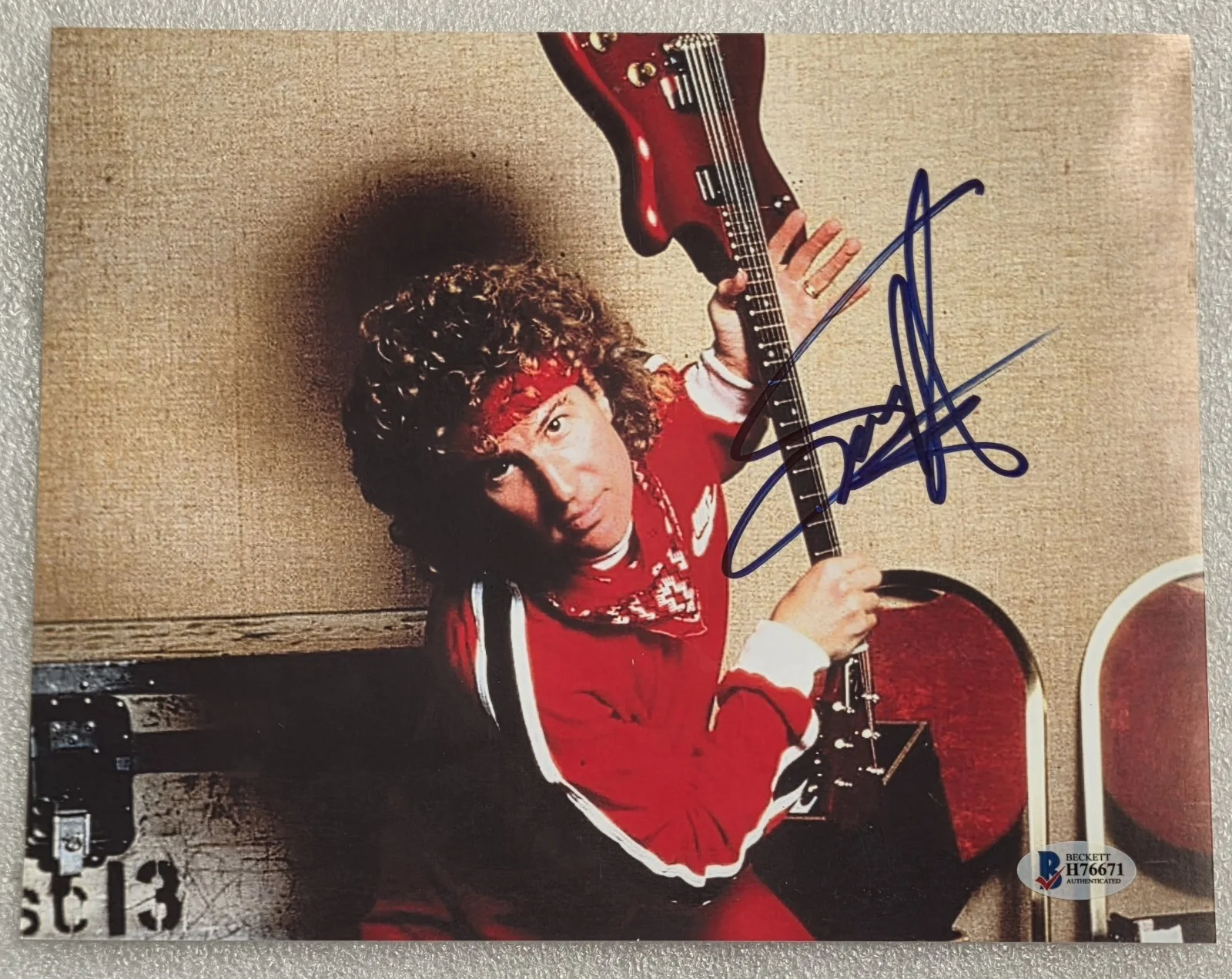 SAMMY HAGAR 8X10 PHOTO SIGNED BECKETT BAS COA AUTOGRAPHED ROCK VAN HALEN MUSIC, изображение 2