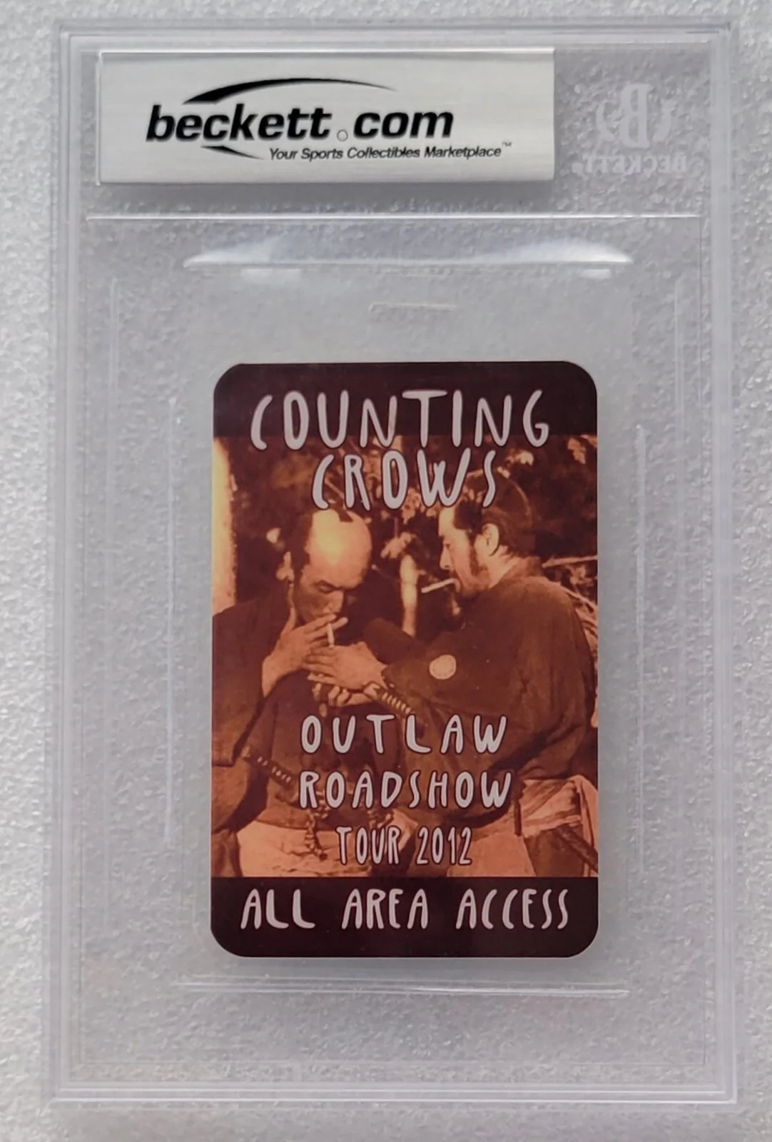 ADAM DURITZ SIGNED PASS BECKETT BAS BGS COA AUTOGRAPHED SLABBED COUNTING CROWS, image 2