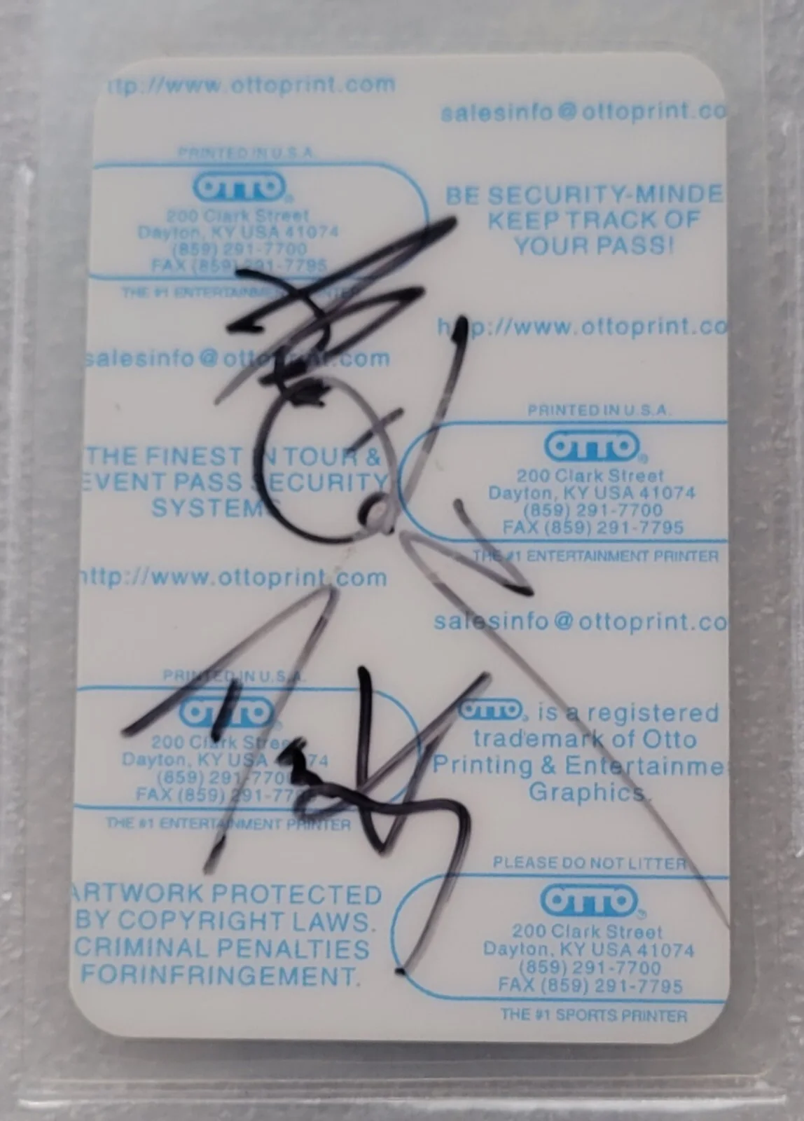 ADAM DURITZ SIGNED PASS BECKETT BAS BGS COA AUTOGRAPHED SLABBED COUNTING CROWS, image 5