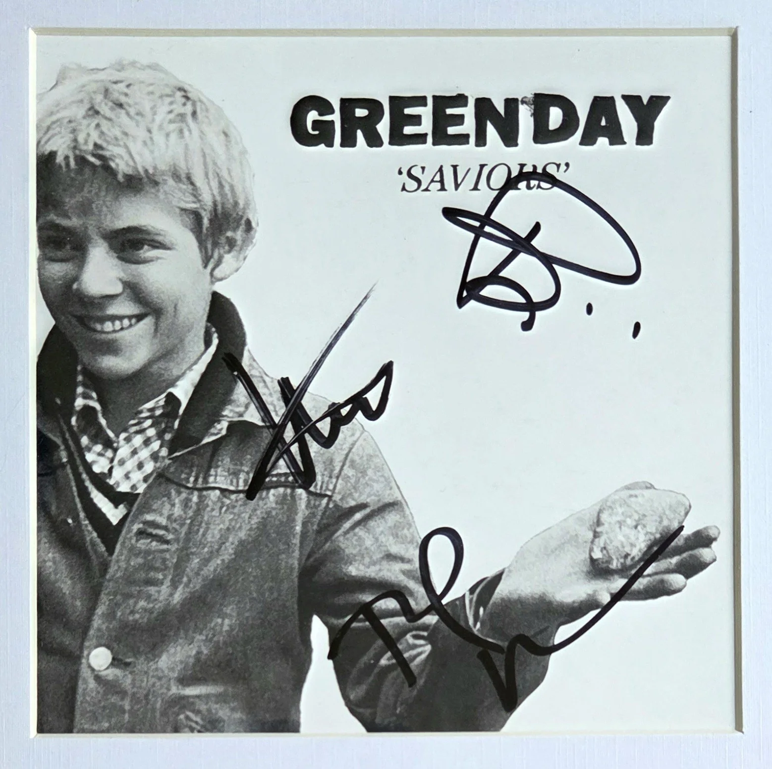 GREENDAY SIGNED CD DISPLAY BECKETT LOA BAS COA AUTOGRAPHED BILLIE JOE PRESENT, image 3