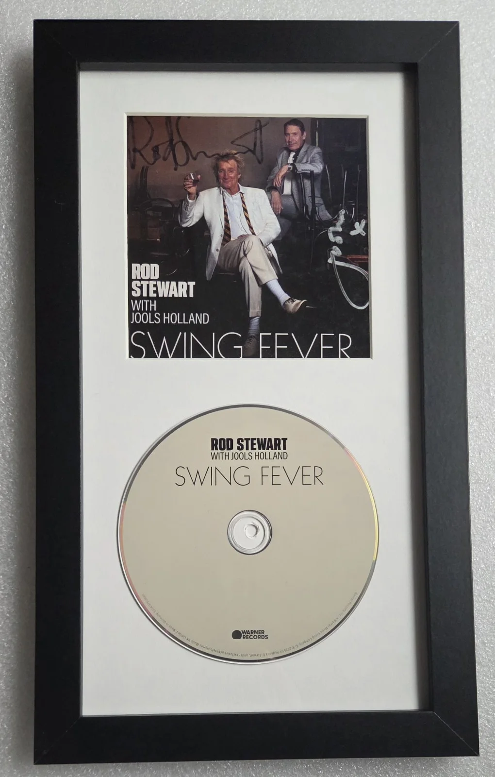 ROD STEWART SIGNED CD DISPLAY BECKETT LOA BAS COA AUTOGRAPHED JOOLS PRESENT GIFT, image 2