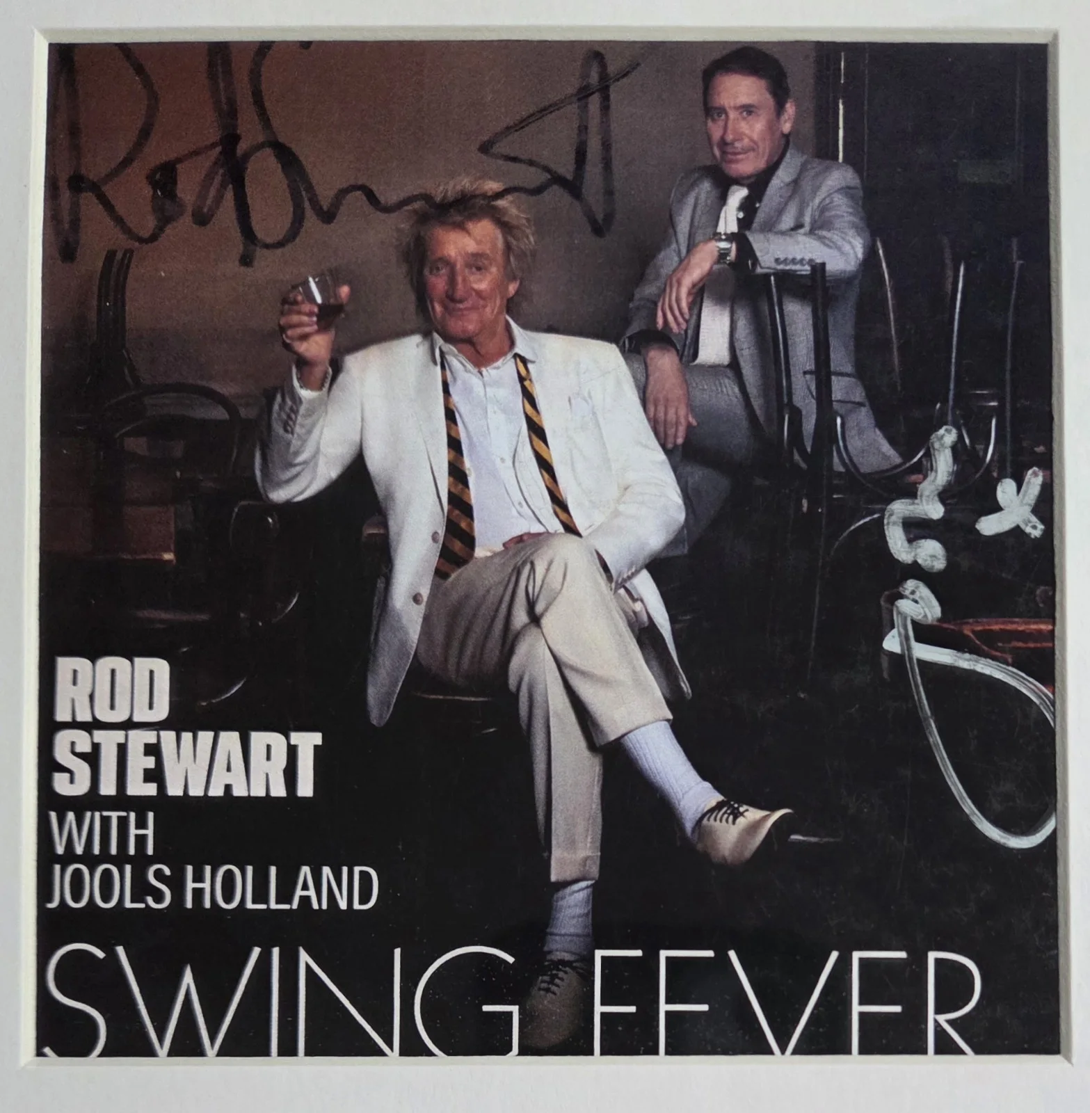 ROD STEWART SIGNED CD DISPLAY BECKETT LOA BAS COA AUTOGRAPHED JOOLS PRESENT GIFT, image 3