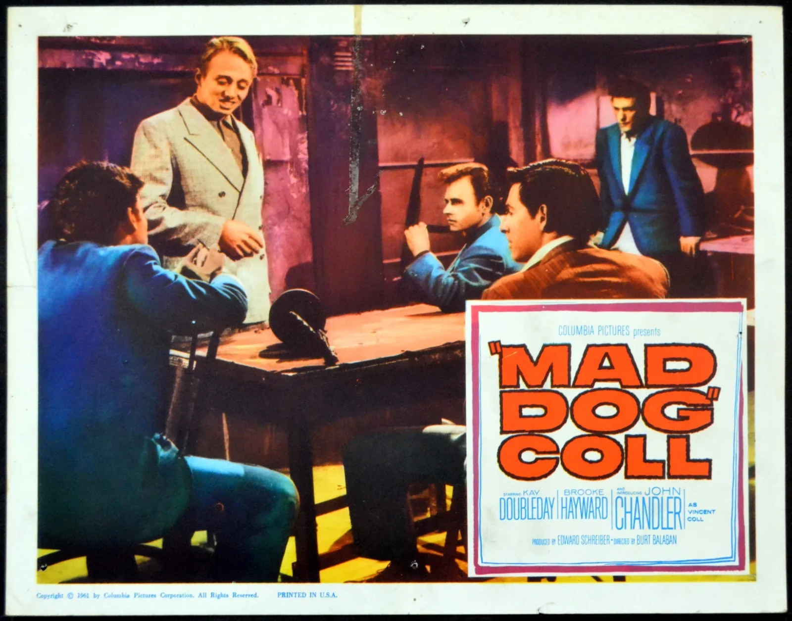 MAD DOG COLL 1961 John Davis Chandler Kay Doubleday Brooke Hayward 3 LOBBY CARDS, изображение 3