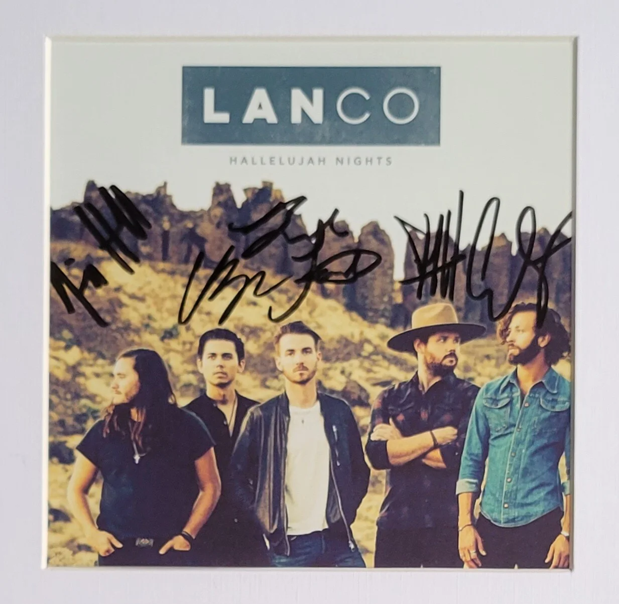 LANCO CD DISPLAY PSA/DNA CERTIFIED LOA COA SIGNED BAND AUTOGRAPHED PSA LETTER, image 3