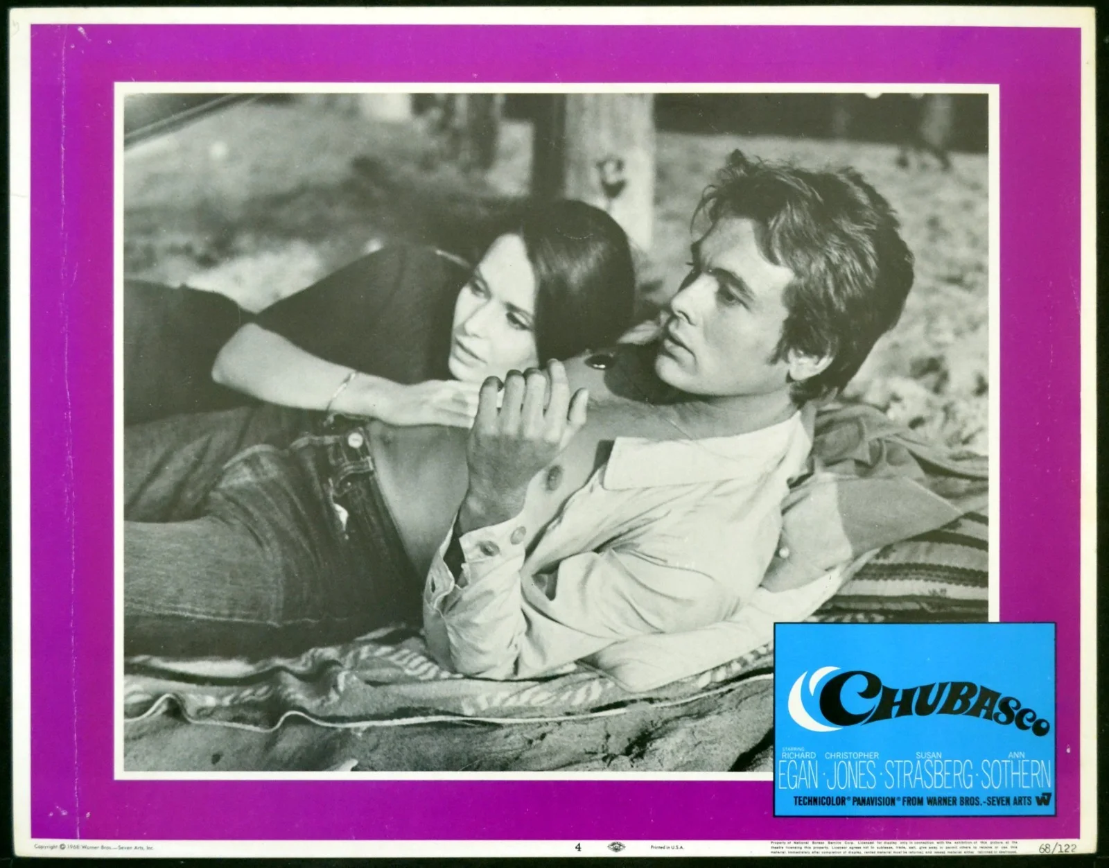 CHUBASCO 1968 Christopher Jones, Susan Strasberg 3 LOBBY CARDS, image 3