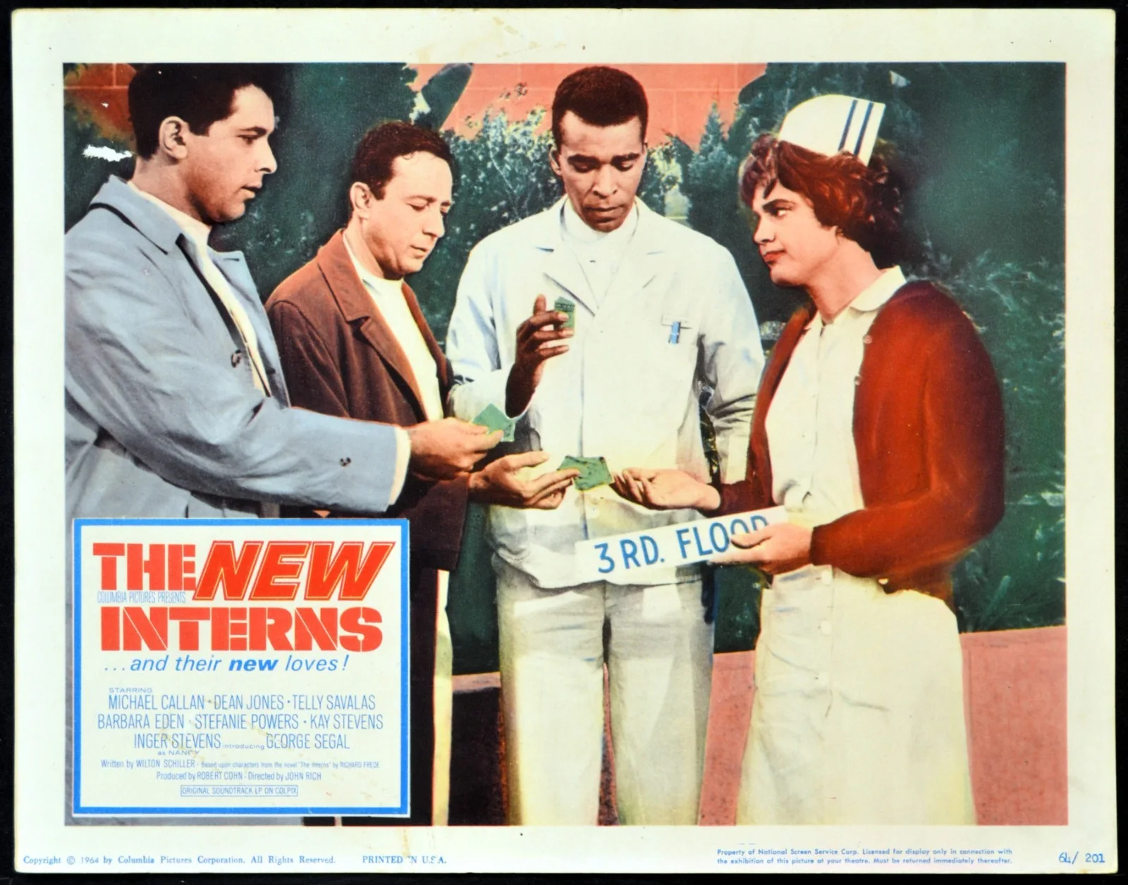 NEW INTERNS 1964 George Segal, Stefanie Powers, Inger Stevens 5 LOBBY CARDS, изображение 2