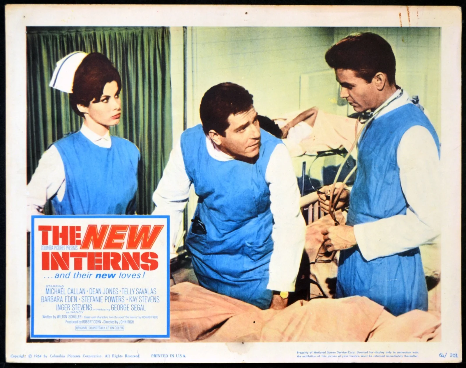 NEW INTERNS 1964 George Segal, Stefanie Powers, Inger Stevens 5 LOBBY CARDS, изображение 4