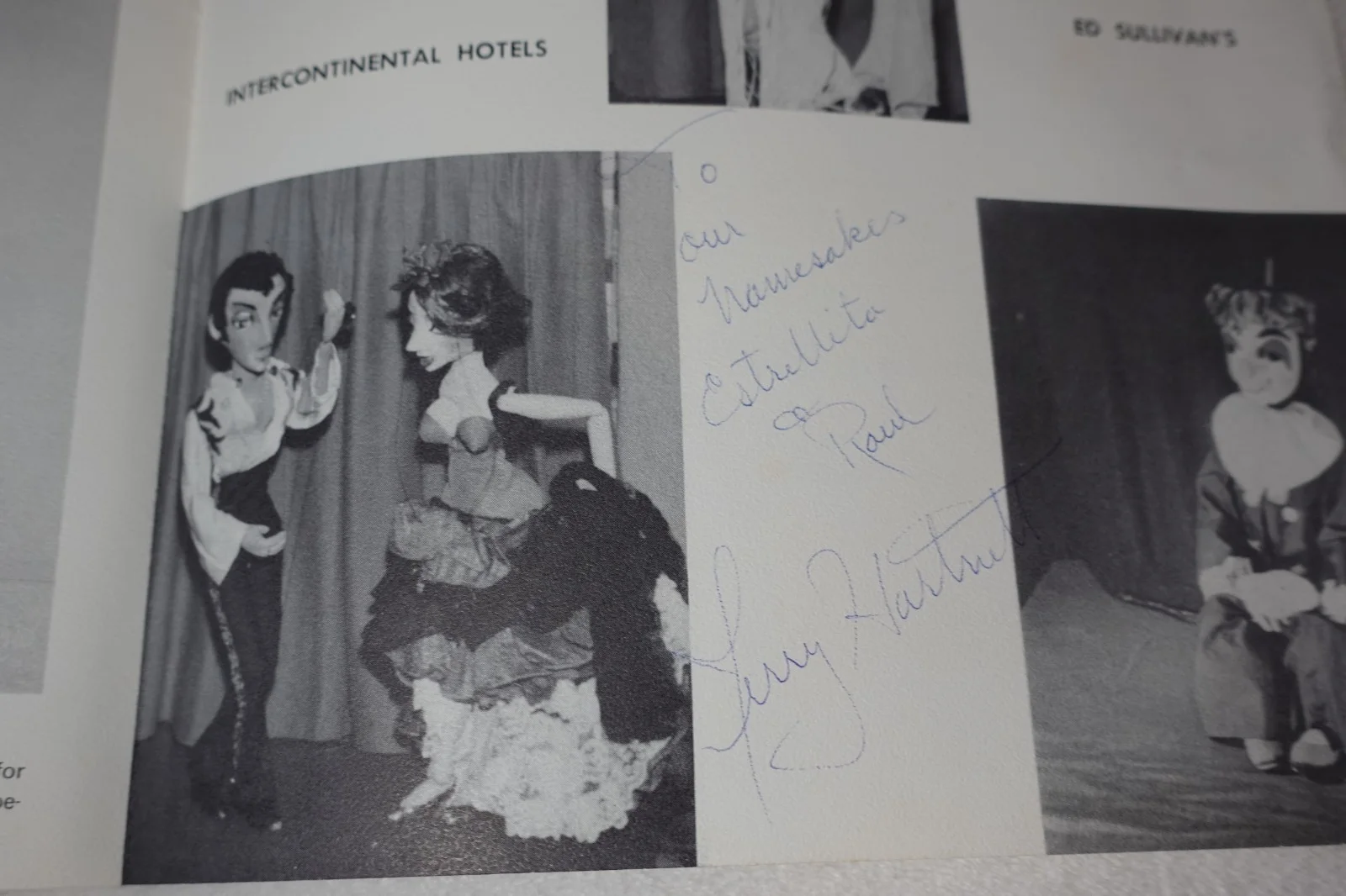 Jerry Hartnett — Jerry Hartnett SIGNED Marionette Musicale Puppets Vintage Promotional Brochure, изображение 4