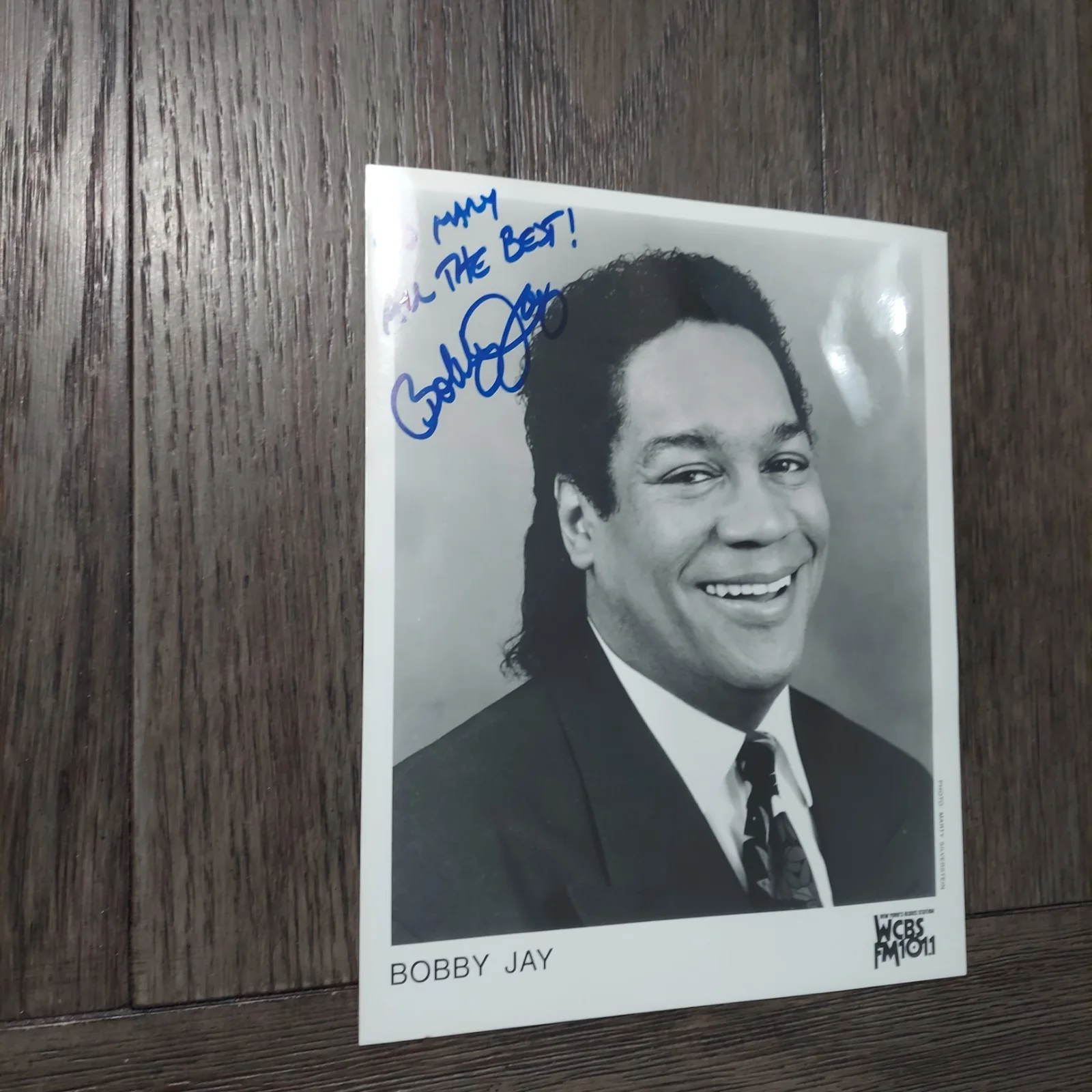 Bob Barker — Vtg autographed 8x10 photograph of radio personality Bobby Jay from WCBS-FM 101, изображение 3