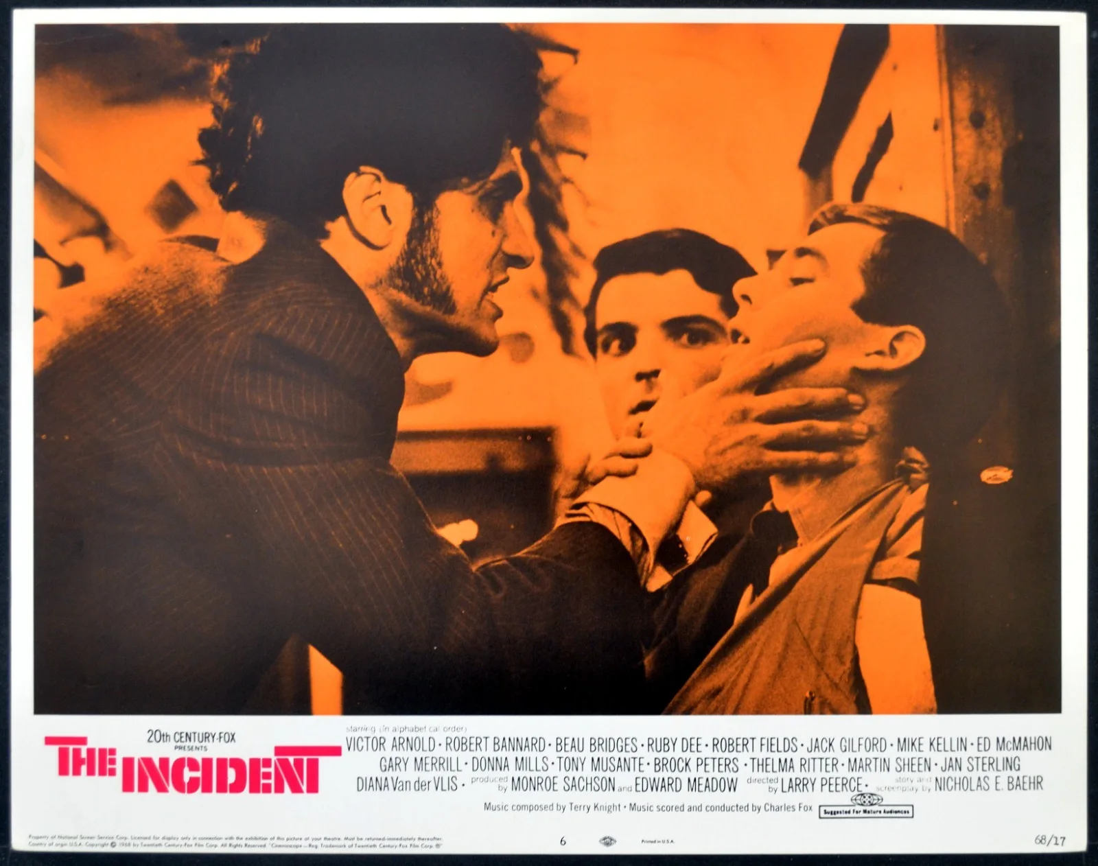 INCIDENT 1967 Tony Musante, Martin Sheen, Beau Bridges 5 LOBBY CARDS, изображение 4