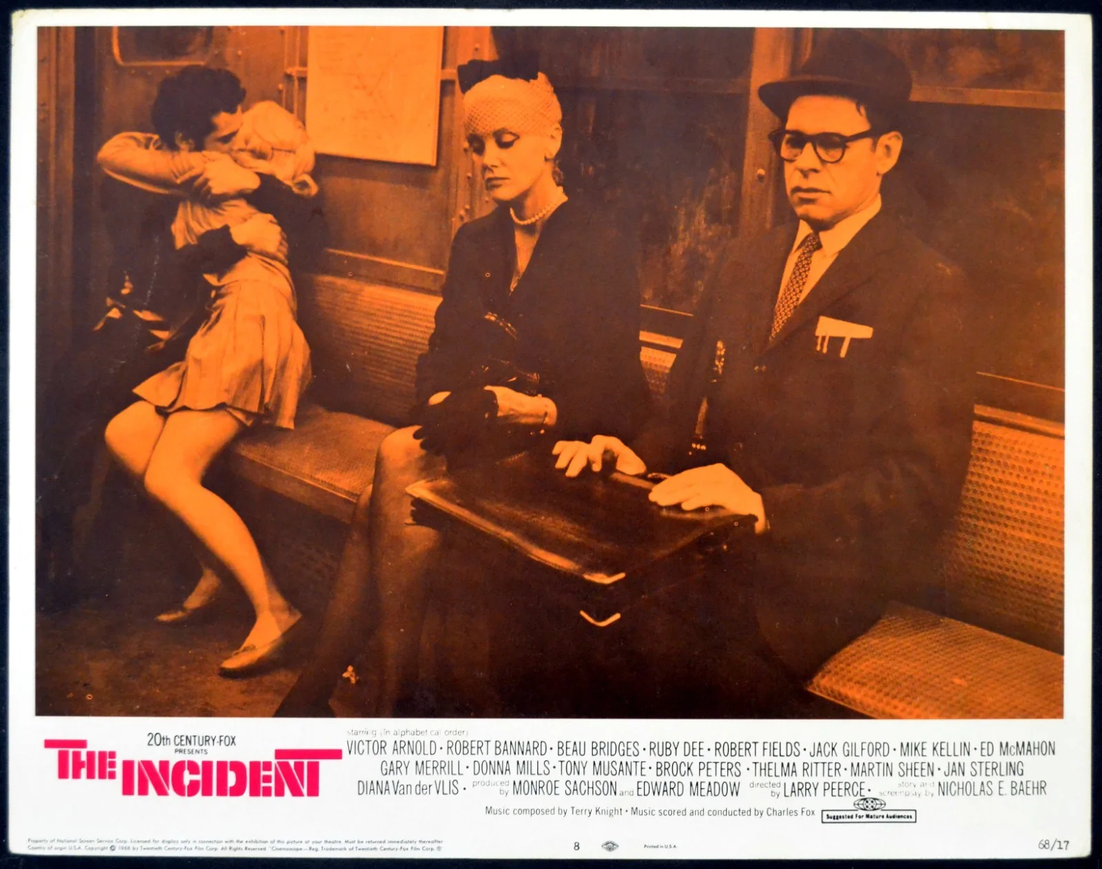 INCIDENT 1967 Tony Musante, Martin Sheen, Beau Bridges 5 LOBBY CARDS, изображение 5