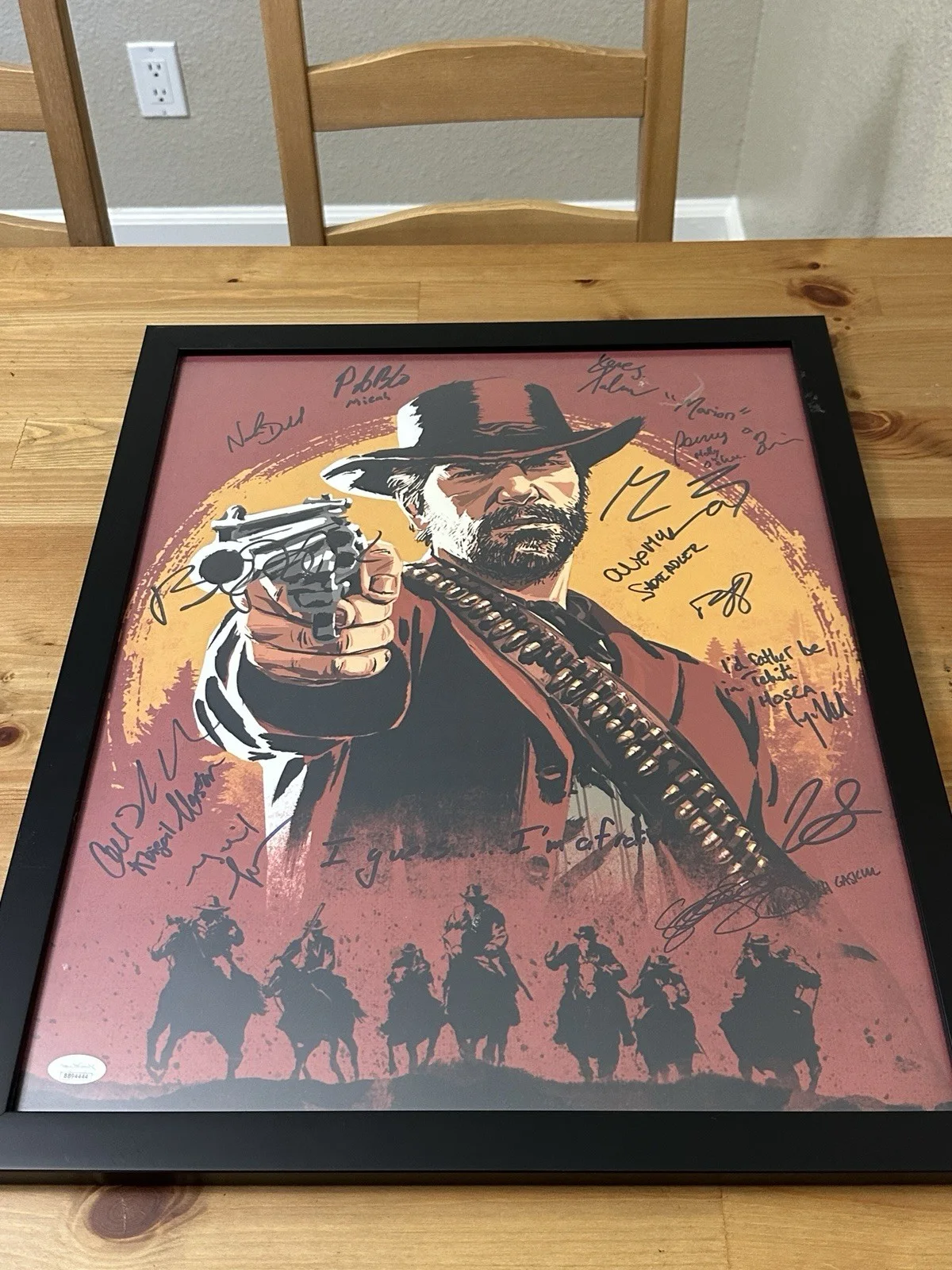 Red Dead Redemption II cast — Red Dead Redemption II Cast Signed 16x20 Photo Framed w/ JSA LOA BB94444