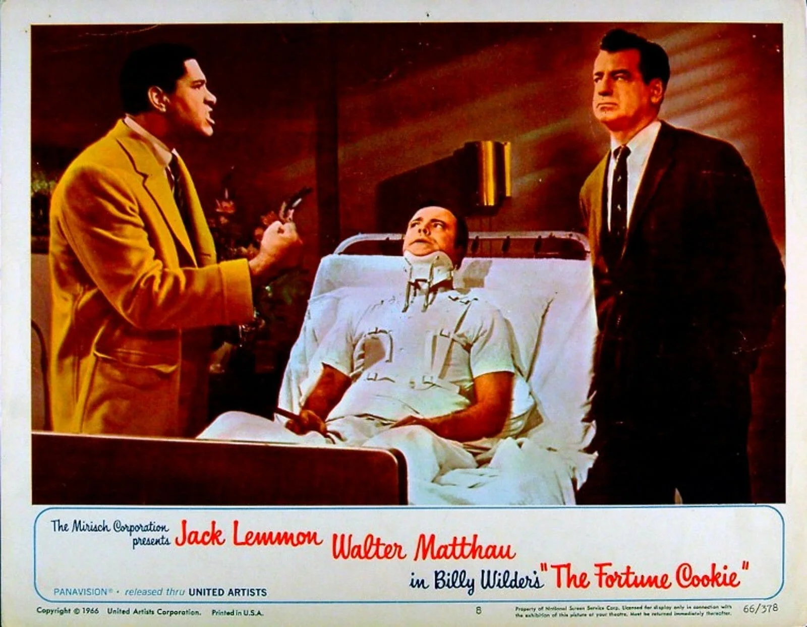 FORTUNE COOKIE 1966 Jack Lemmon, Ron Rich, Walter Matthau 2 LOBBY CARDS, image 2