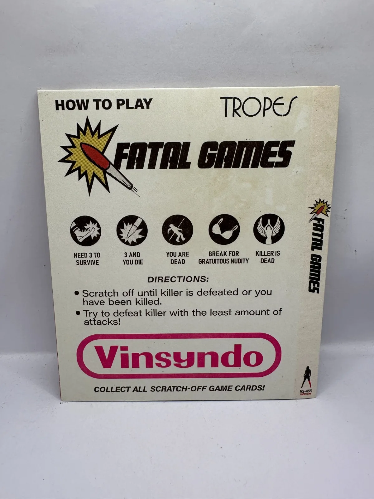 Fatal Games - Rare Out of Print Ltd Edition Slipcover ONLY (Vinegar Syndrome), изображение 2