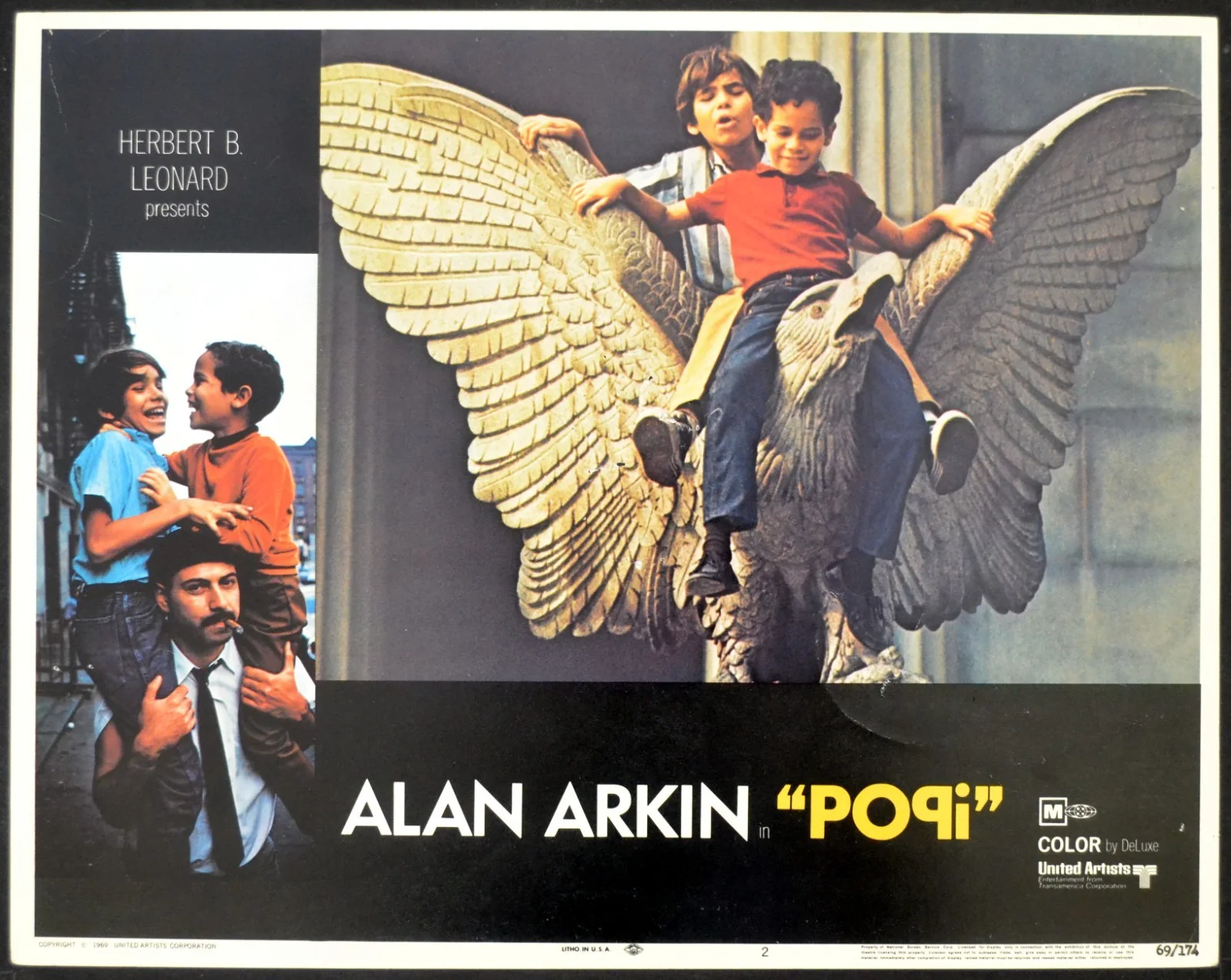 POPI 1969 Alan Arkin, Rita Moreno, Reuben Figueroa 5 LOBBY CARDS, изображение 2