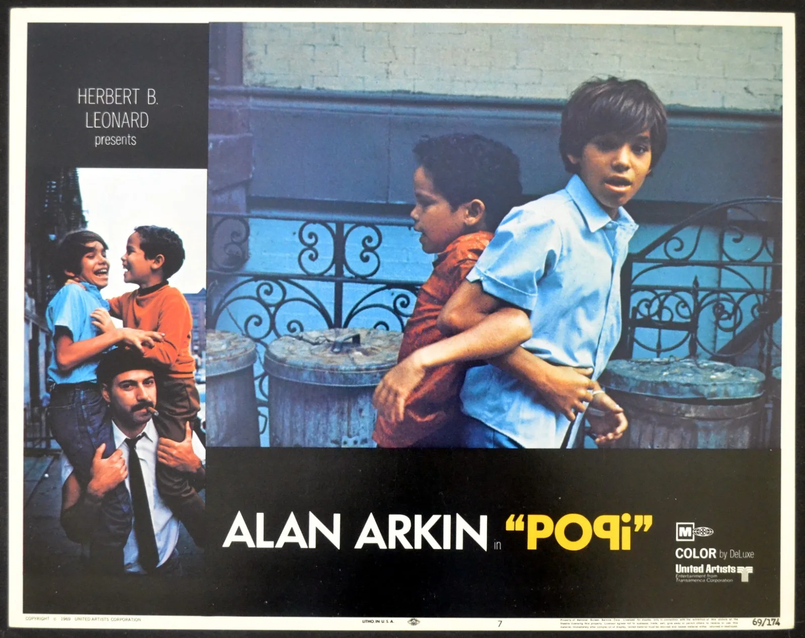 POPI 1969 Alan Arkin, Rita Moreno, Reuben Figueroa 5 LOBBY CARDS, изображение 4