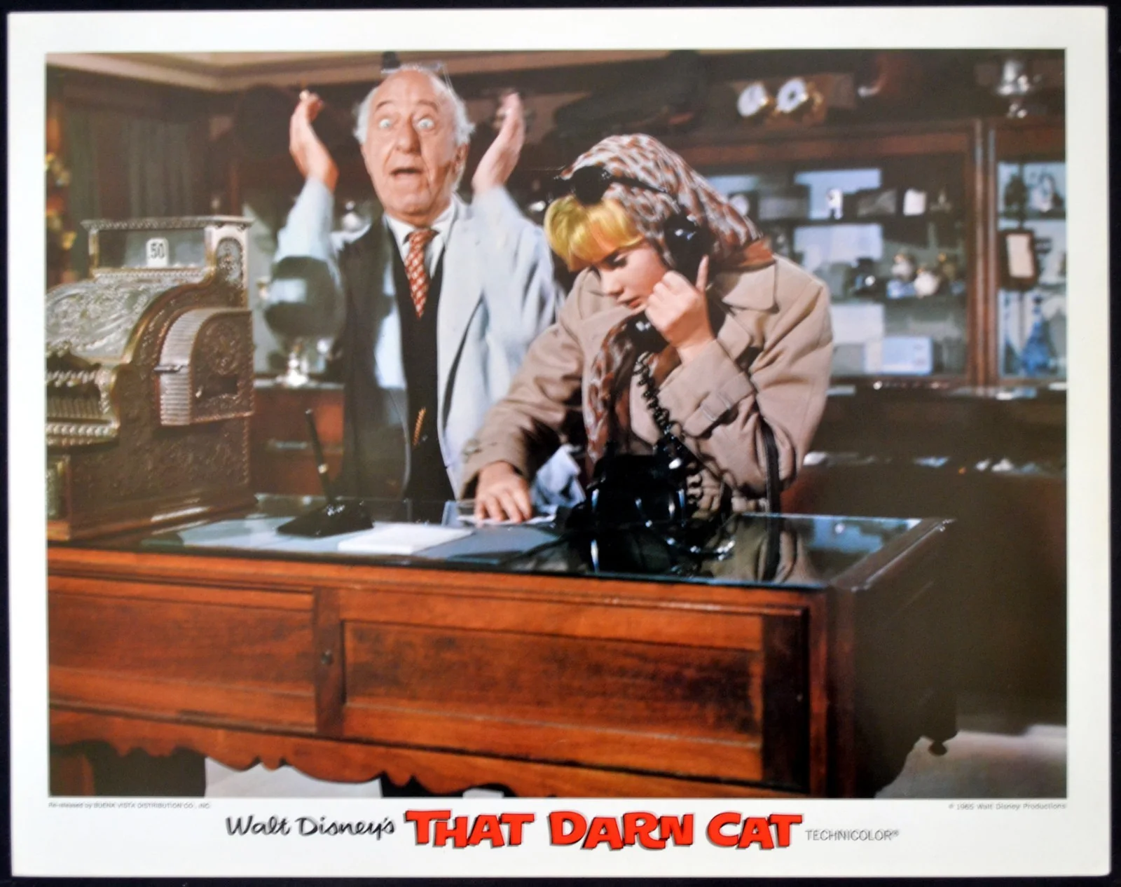THAT DARN CAT 1965 Hayley Mills, Dean Jones, Dorothy Provine 6 LOBBY CARDS, image 5