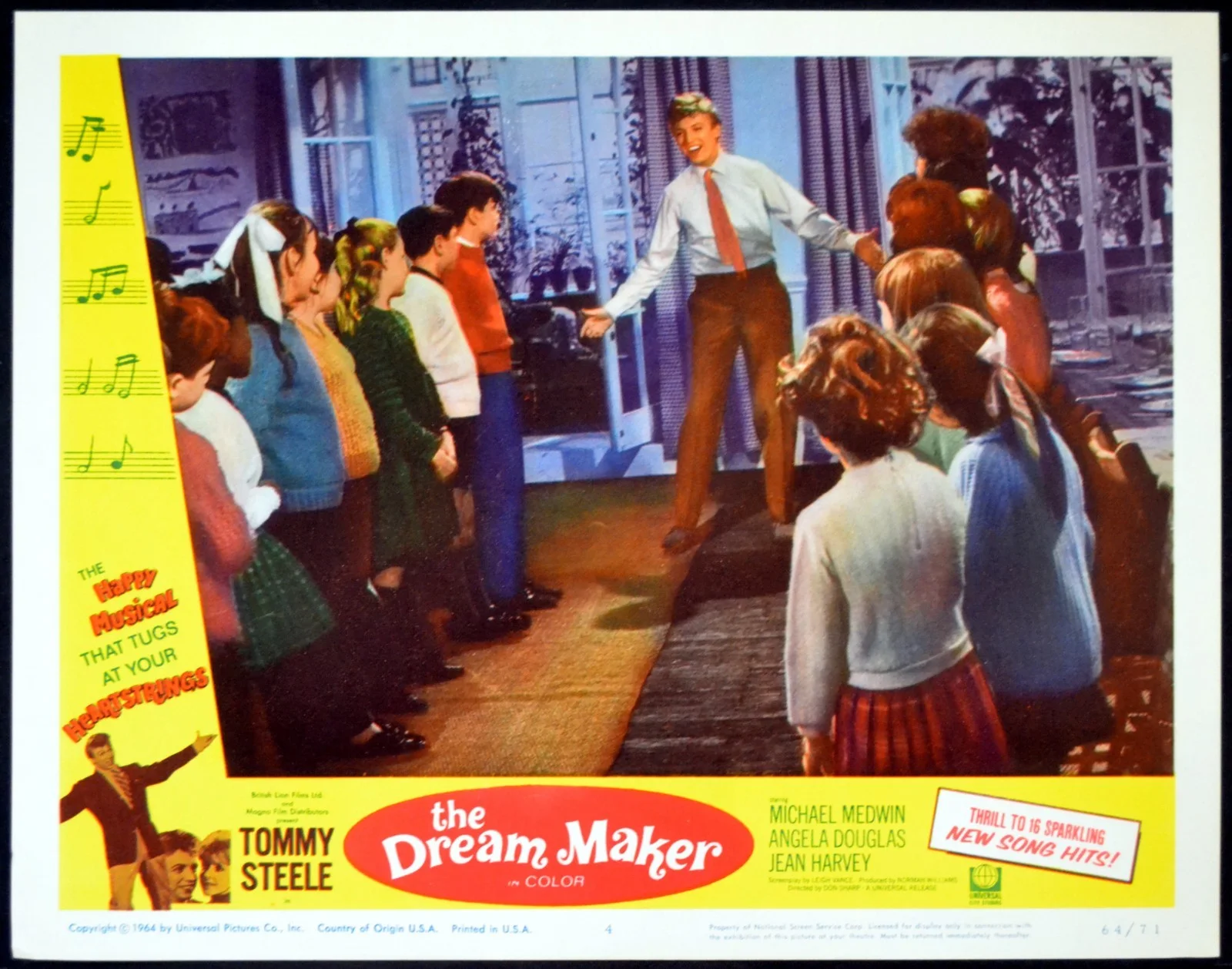 IT’S ALL HAPPENING 1963 Tommy Steele, Michael Medwin 4 LOBBY CARDS, image 2