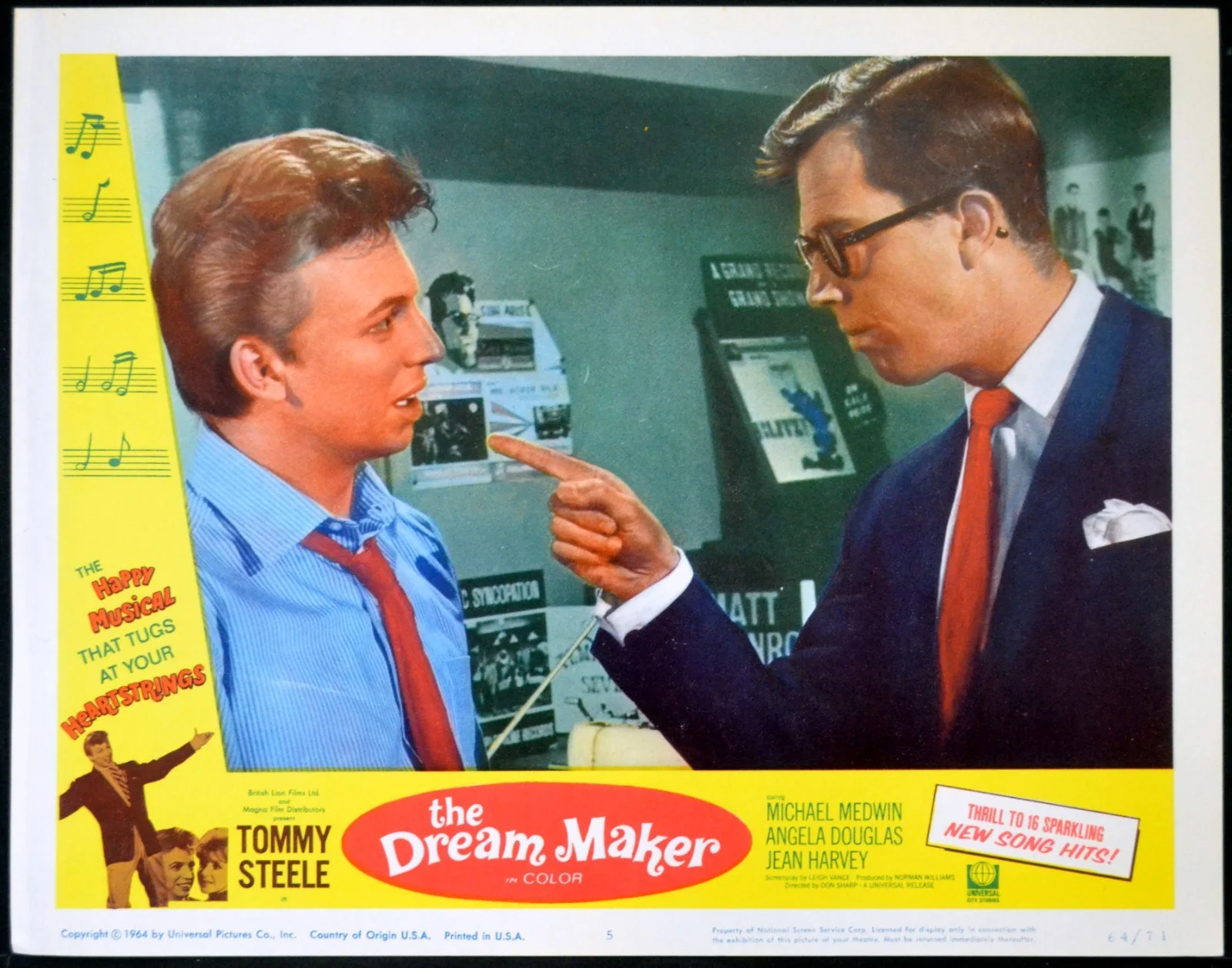 IT’S ALL HAPPENING 1963 Tommy Steele, Michael Medwin 4 LOBBY CARDS, image 3
