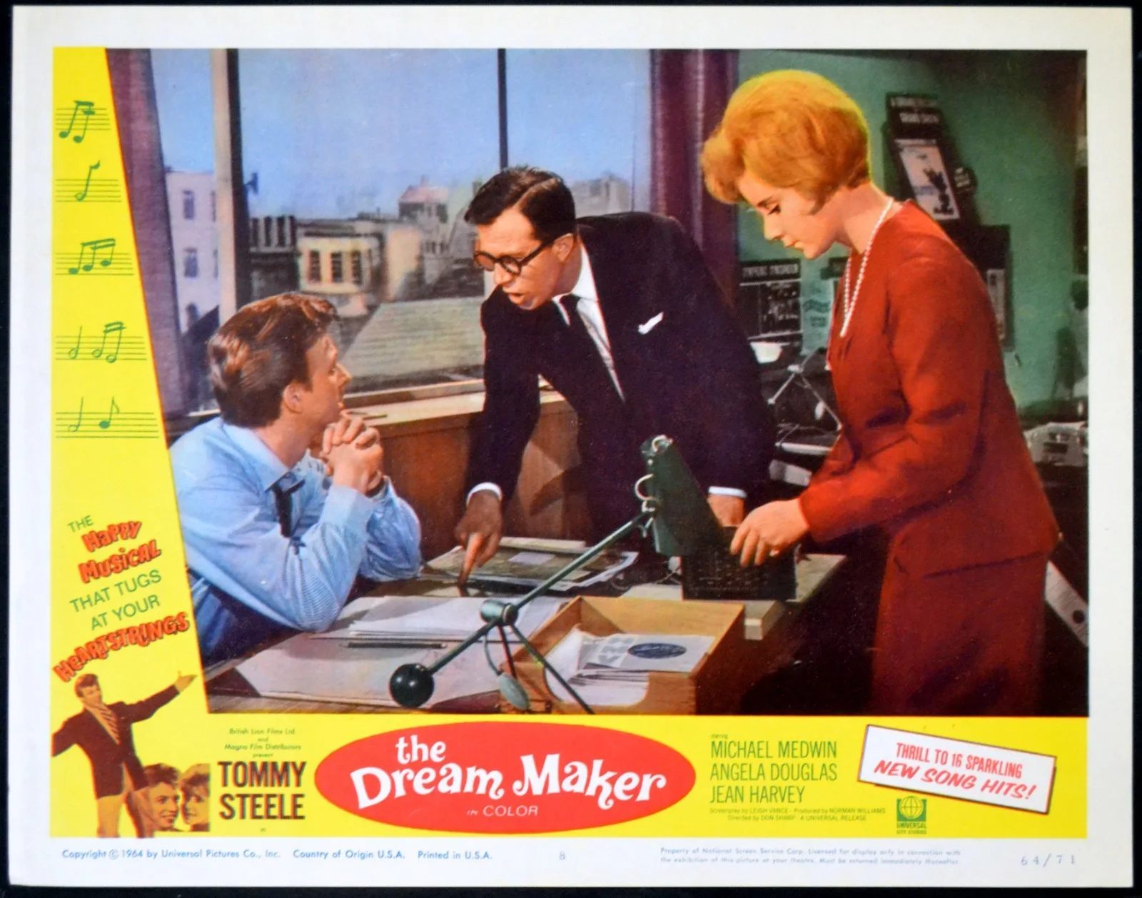 IT’S ALL HAPPENING 1963 Tommy Steele, Michael Medwin 4 LOBBY CARDS, image 4