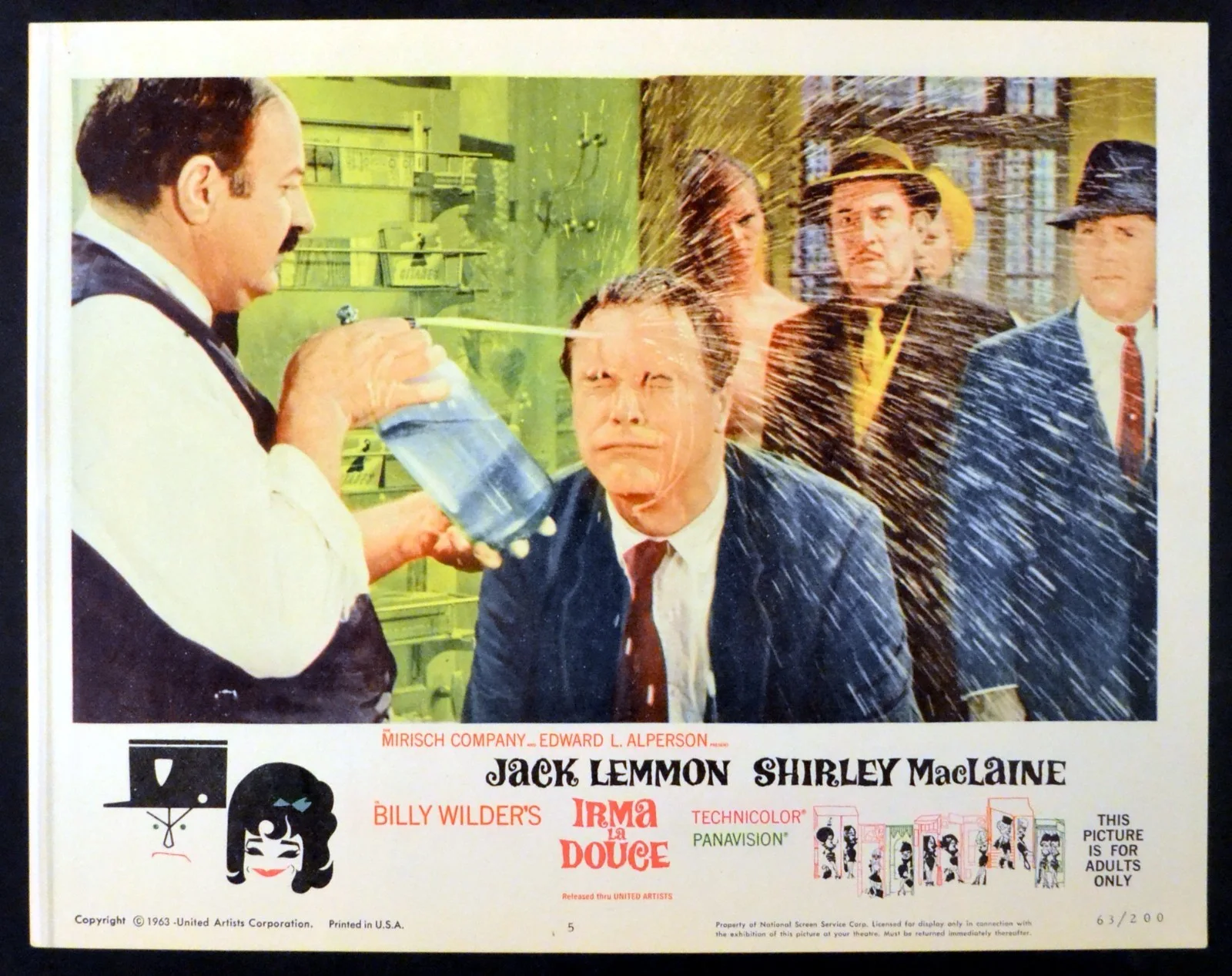 IRMA LA DOUCE 1963 Jack Lemmon, Shirley Maclaine * Billy Wilder 5 LOBBY CARDS, image 3