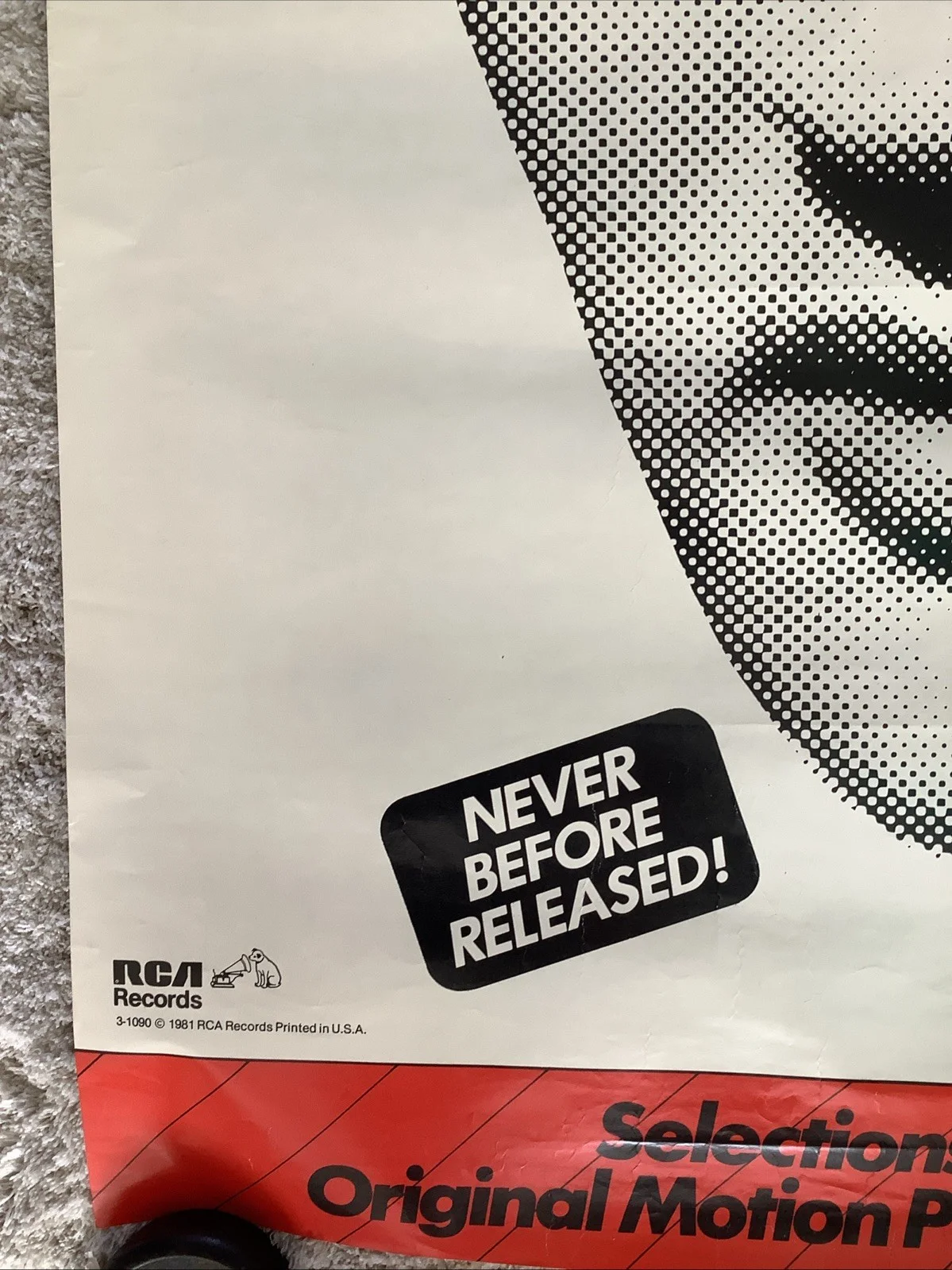 Rare 1981 RCA Promo Poster THIS IS ELVIS Soundtrack & Motion Picture Presley, изображение 2