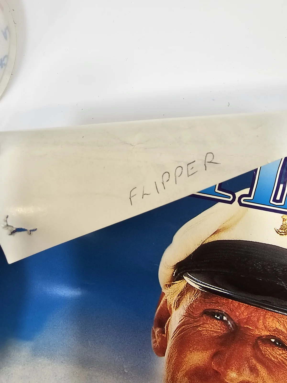 Original 1996 Flipper Single Sided Movie Poster 42x42cm Elijah Wood Paul Hogan, изображение 2