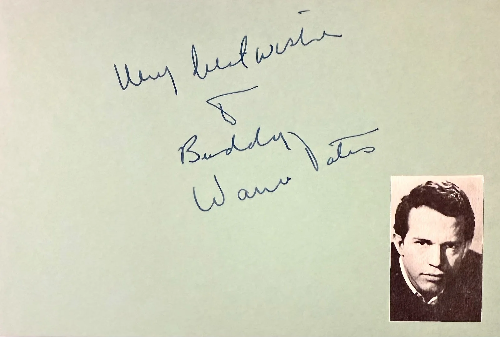 Warren Oates — WARREN OATES Autograph Signed 4x6 INDEX CARD Race with the Devil THE WILD BUNCH, изображение 3