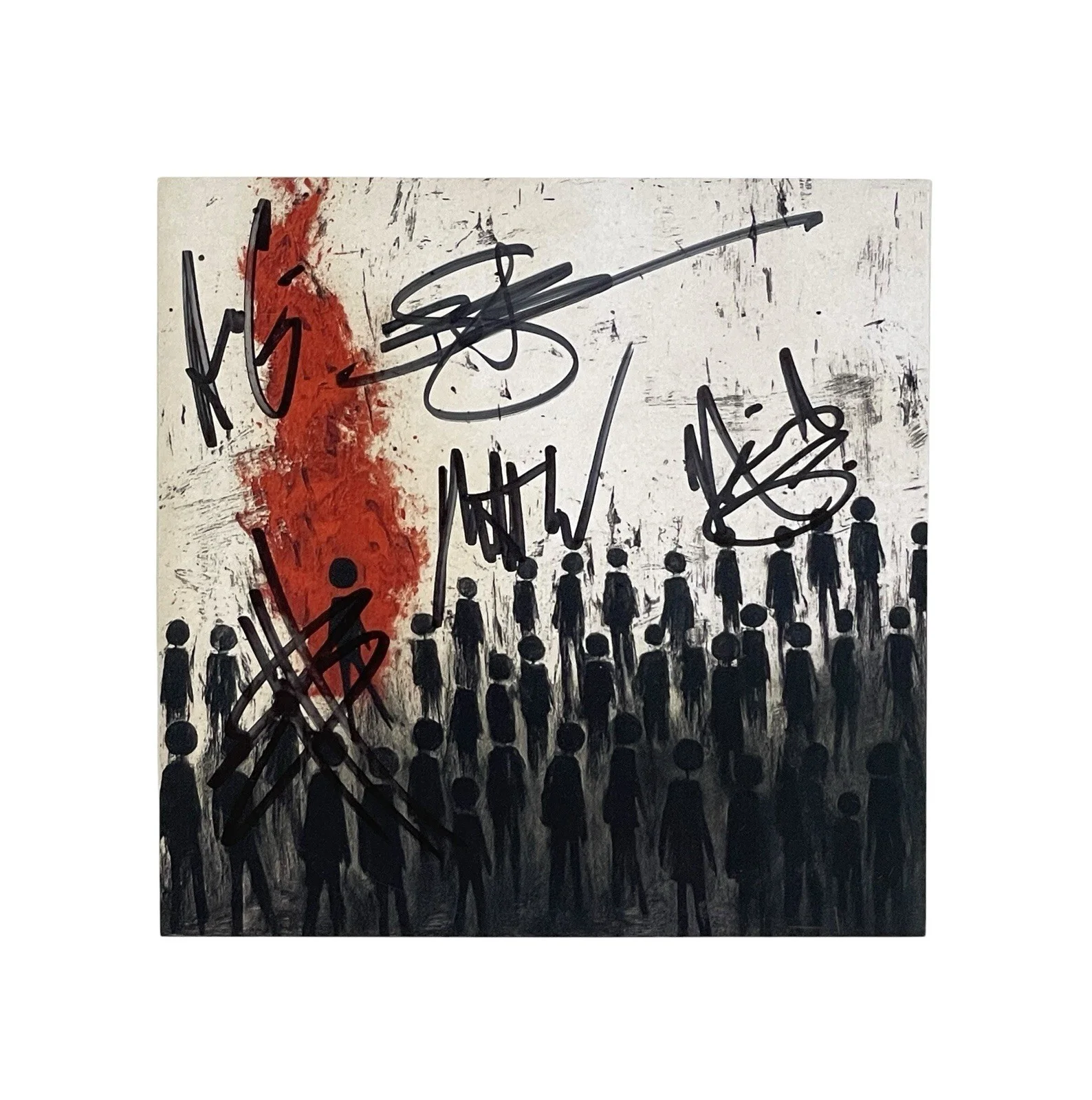 Three Days Grace Band Signed Autographed Alienation Photo Card CD ACOA COA 🔥🎸, image 2