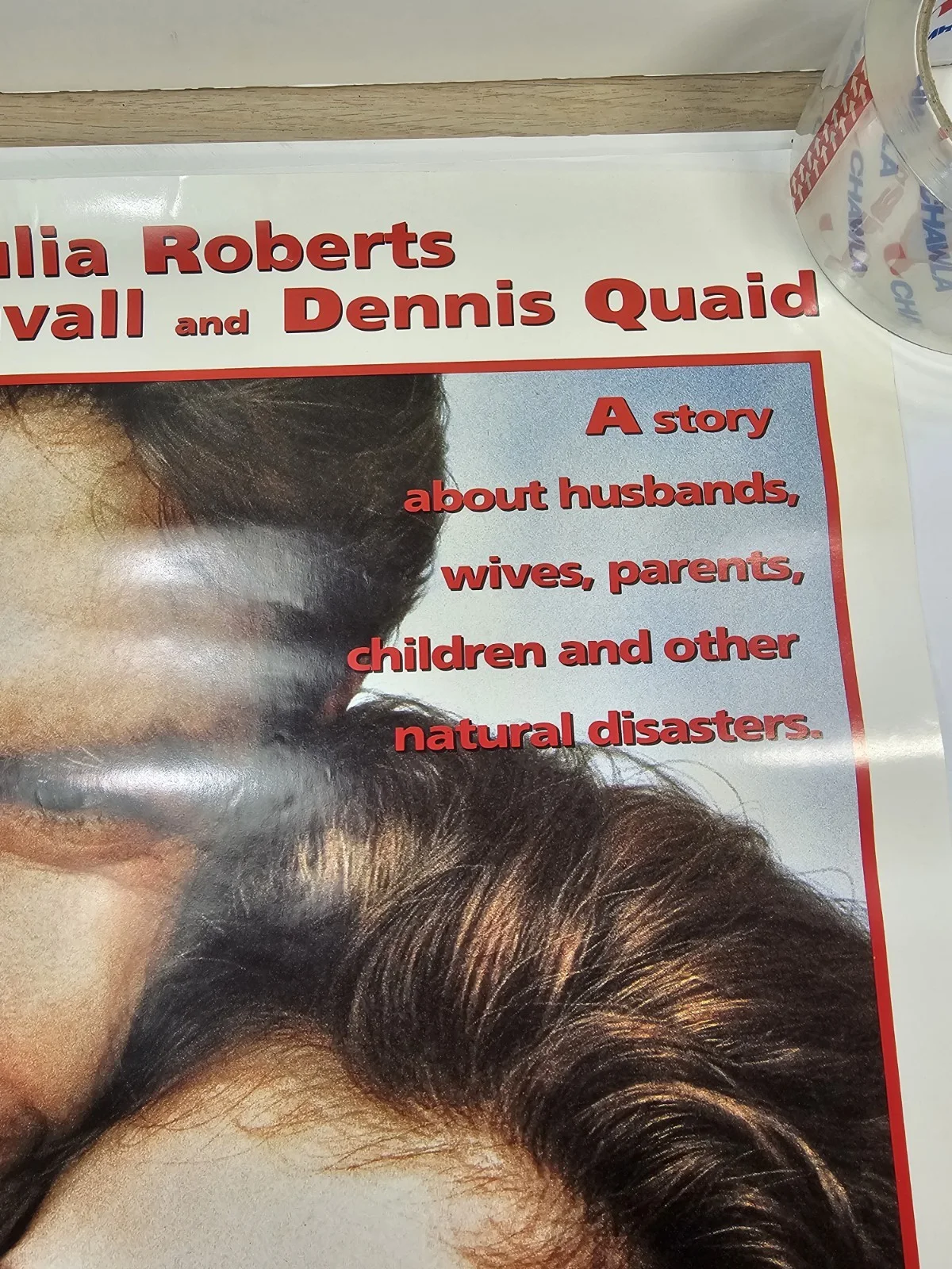Something To Talk About 1995 Original Movie Poster Julia Roberts Dennis Quaid, изображение 3