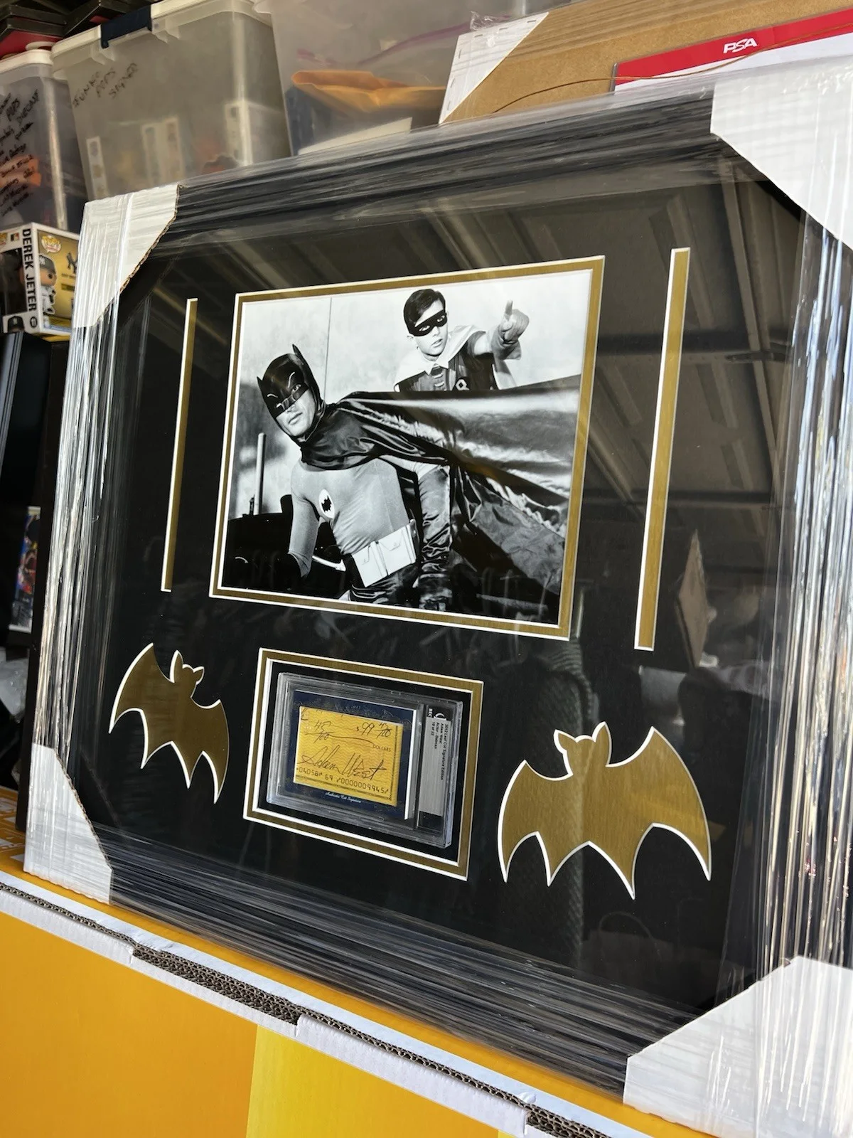 ADAM WEST — Adam West Signed Autograph Batman Leaf Cut Signature Edition Custom Frame, image 5