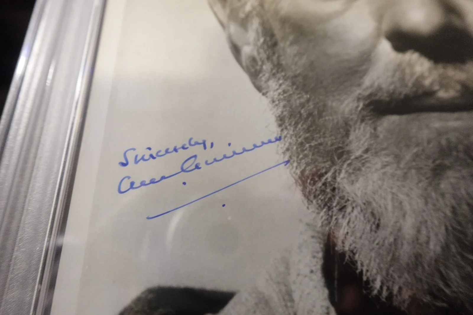 Alec Guinness Autographed 8x10 Photo Hollywood Movie Star Wars Actor PSA SLABBED, изображение 2
