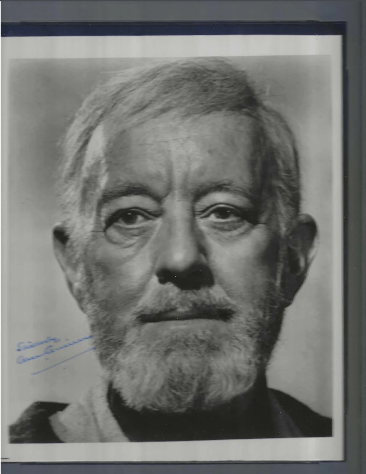 Alec Guinness Autographed 8x10 Photo Hollywood Movie Star Wars Actor PSA SLABBED, изображение 3