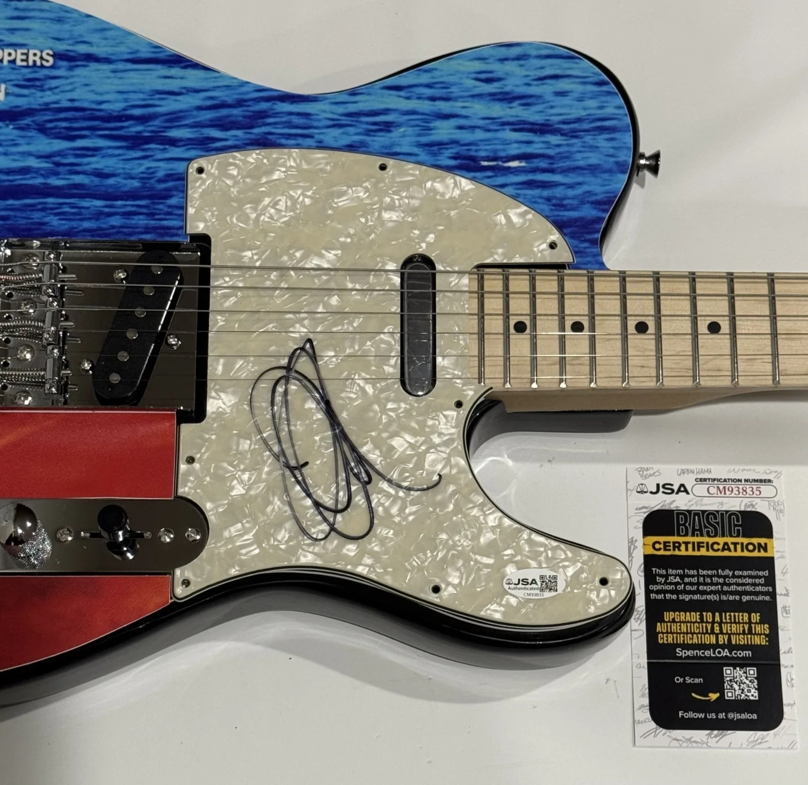 JOHN FRUSCIANTE SIGNED RED HOT CHILI PEPPERS CALIFORNICATION GUITAR JSA COA, image 2