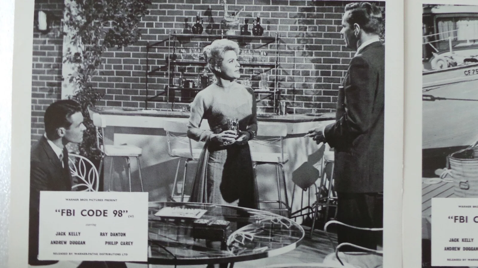 ORIGINAL 1963 LOBBY CARD SET 10 x 8 - 'FBI CODE 98' - JACK KELLY - RAY DANTON, изображение 5