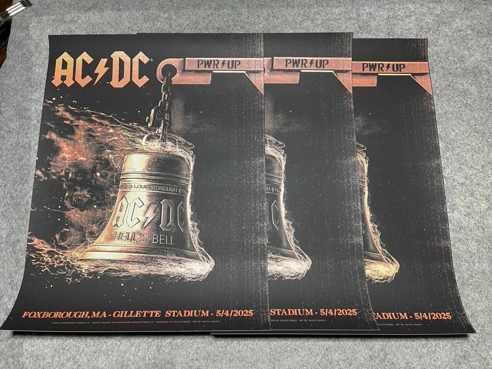 AC/DC Foxborough Poster xxx/857 2025 Power Up Tour Gillette Stadium Authentic, изображение 3