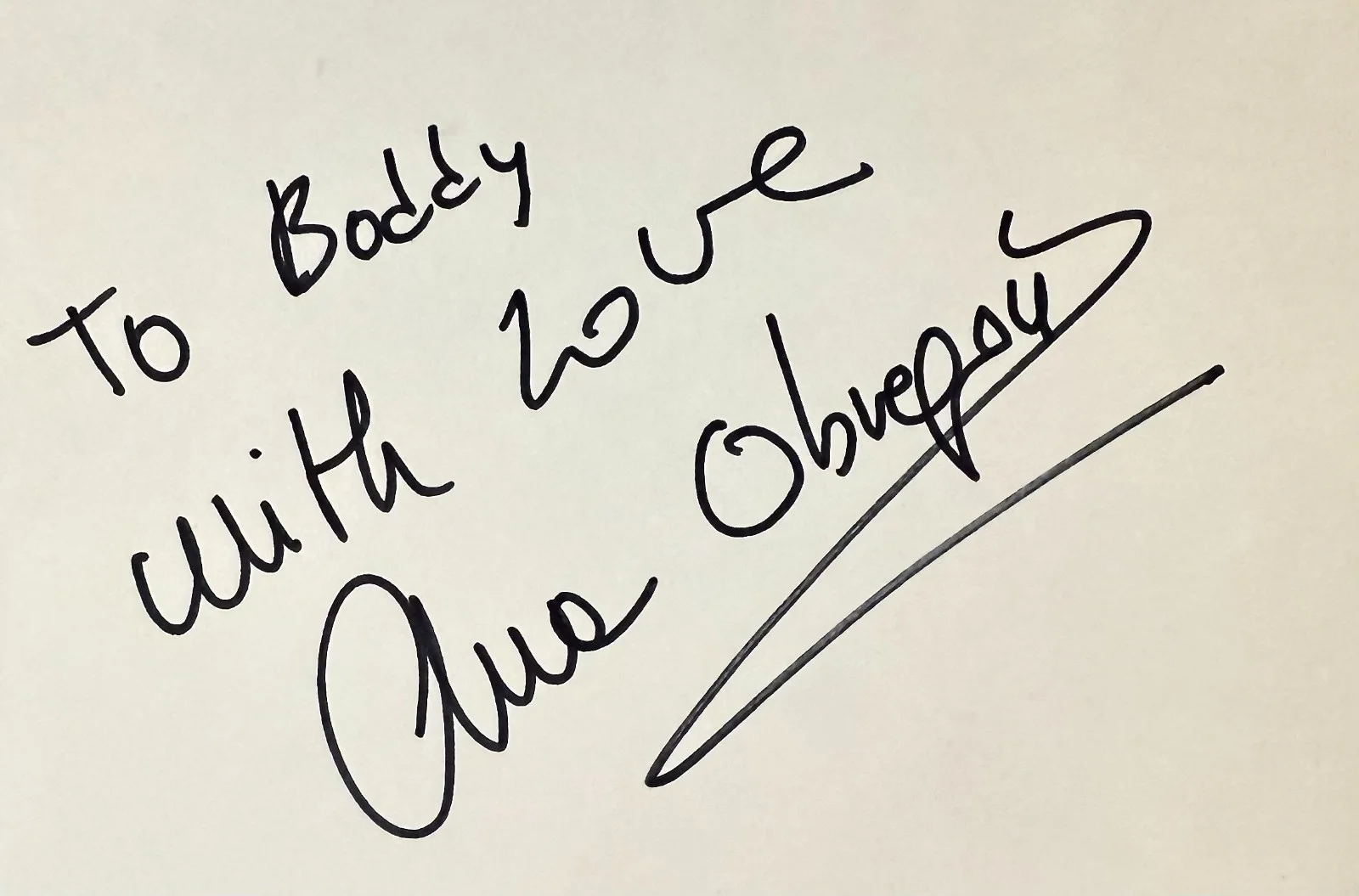 Ana Obregon — ANA OBREGON Signed Autographed 4"x 6" INDEX CARD The Naked Eye What's the Bet?, изображение 3