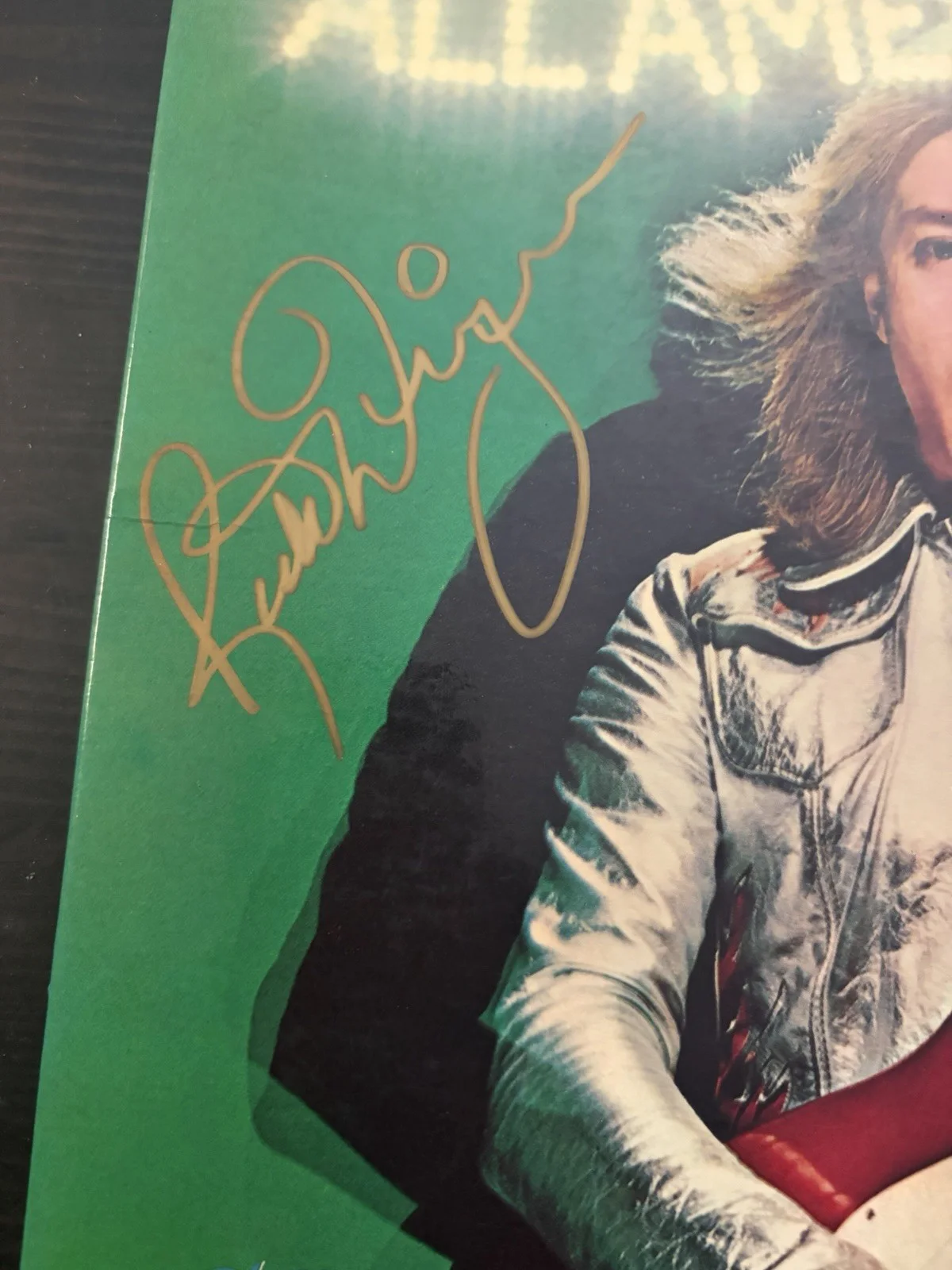 Rick Derringer Signed All American Boy LP Autographed, image 2