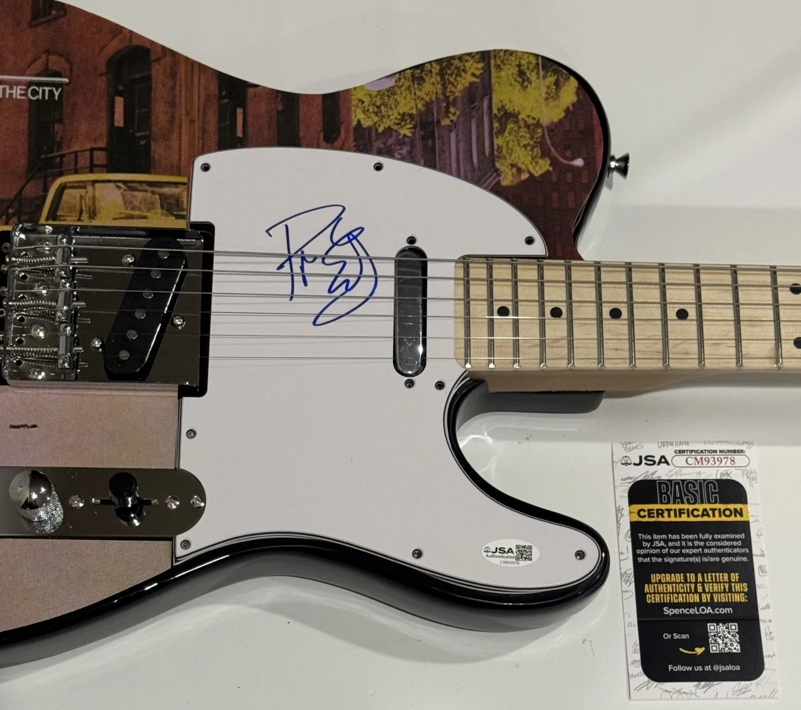 ROGER EARL SIGNED CUSTOM FOGHAT FOOL FOR THE CITY ELECTRIC GUITAR JSA COA, image 2