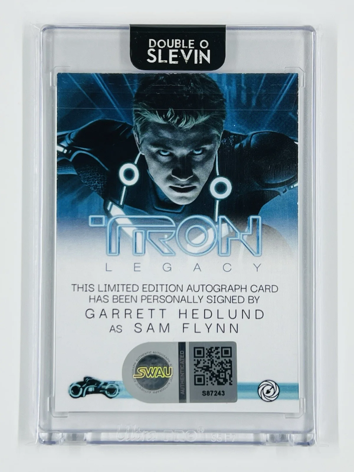 Custom Garrett Hedlund as Sam Flynn TRON: Legacy Autograph SWAU Authentic, image 2
